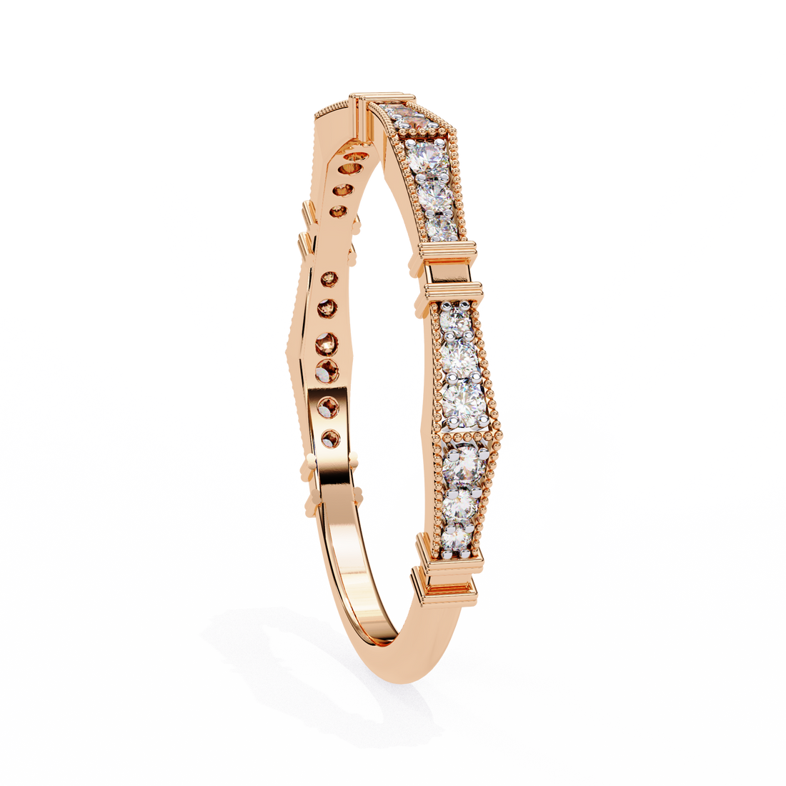 Sleek Shine Diamond Band Ring