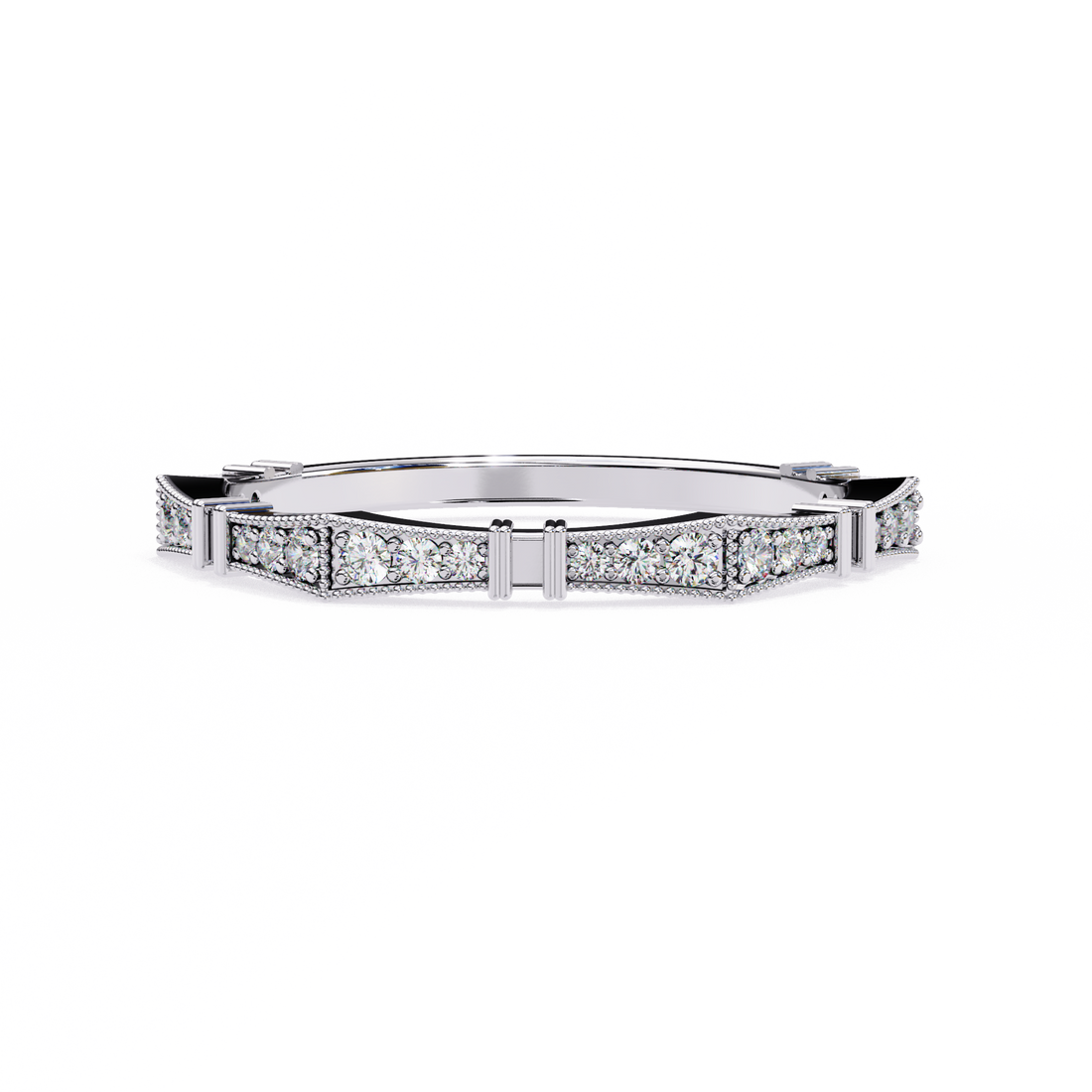 Sleek Shine Diamond Band Ring
