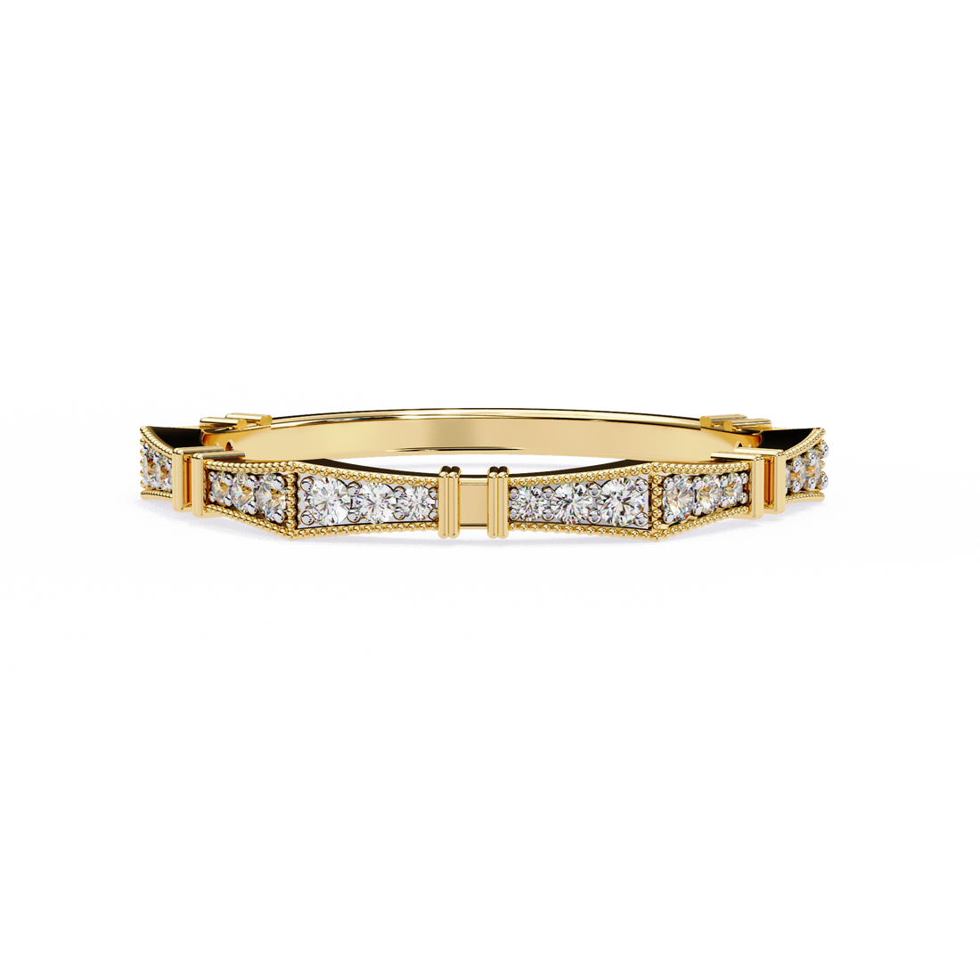Sleek Shine Diamond Band Ring