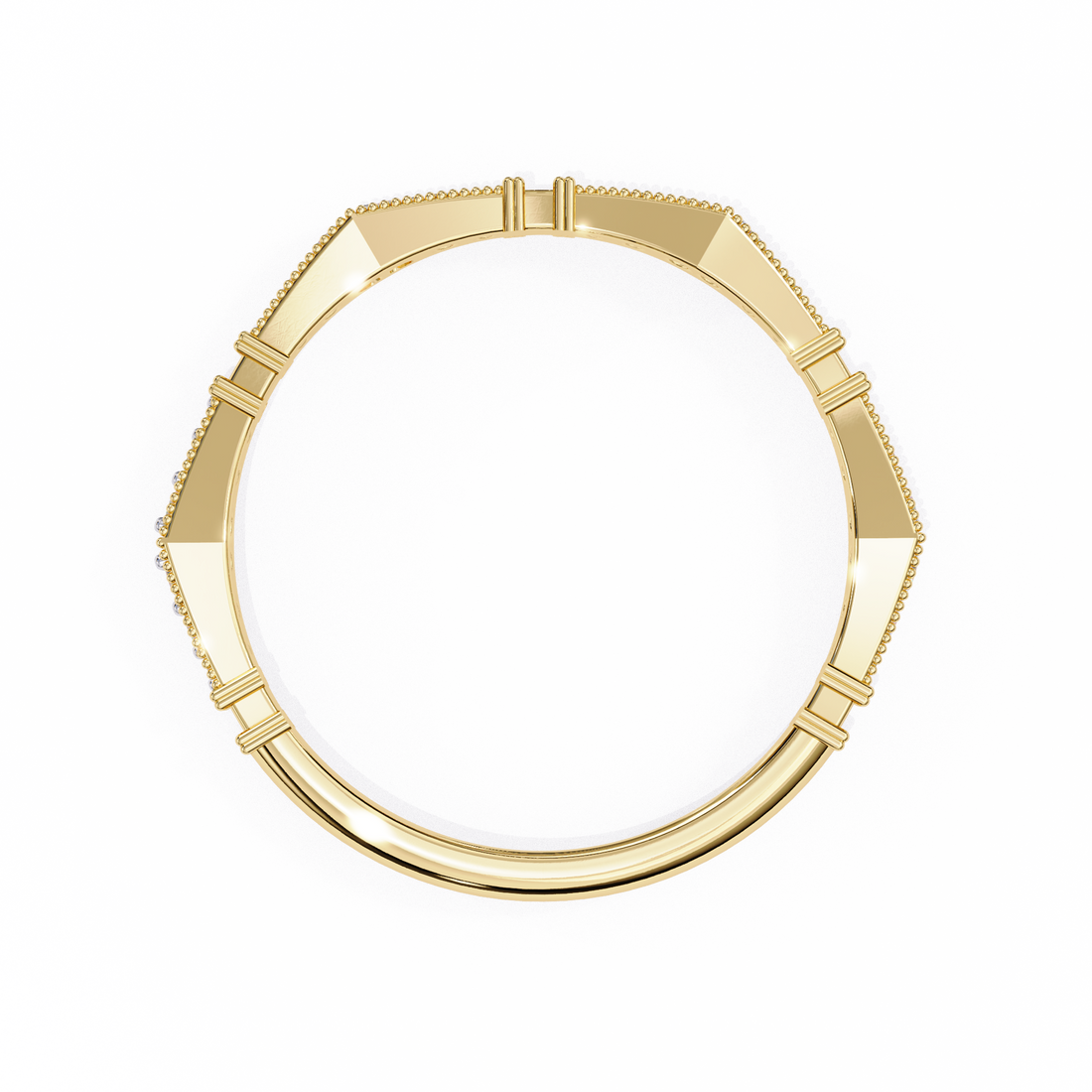 Sleek Shine Diamond Band Ring