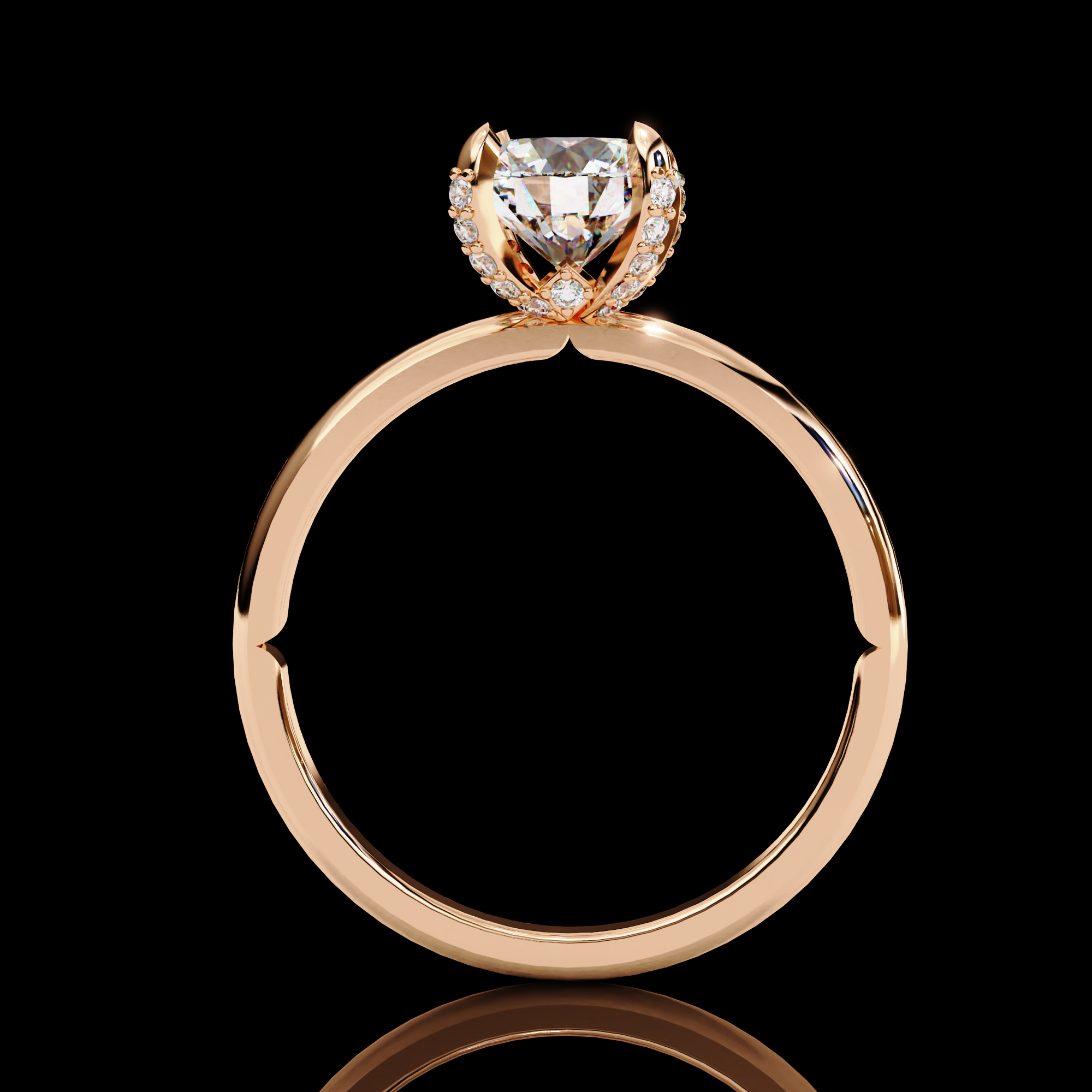 Simplistic Charm Solitaire Diamond Ring