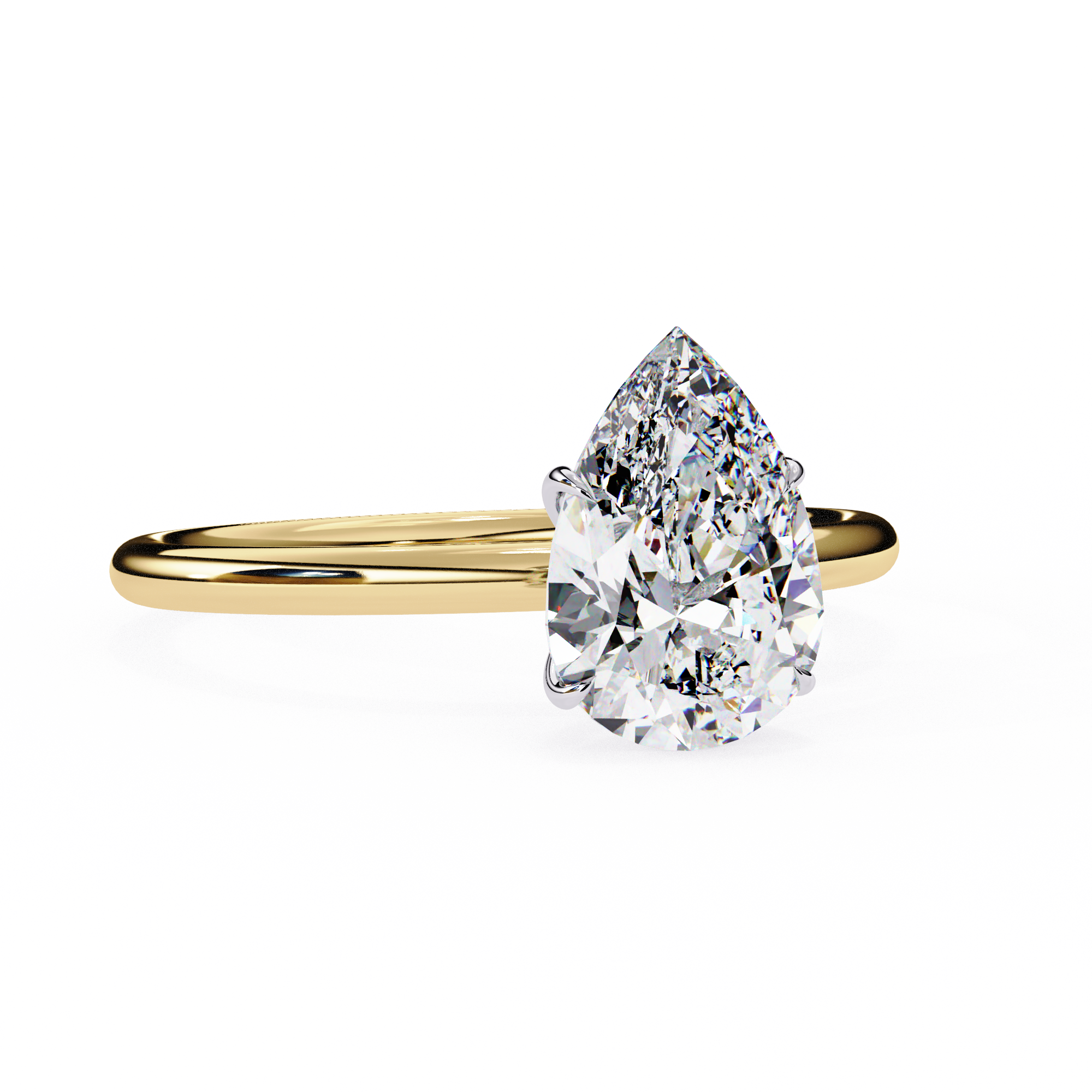 Classic Pear Lab Grown Diamond Ring