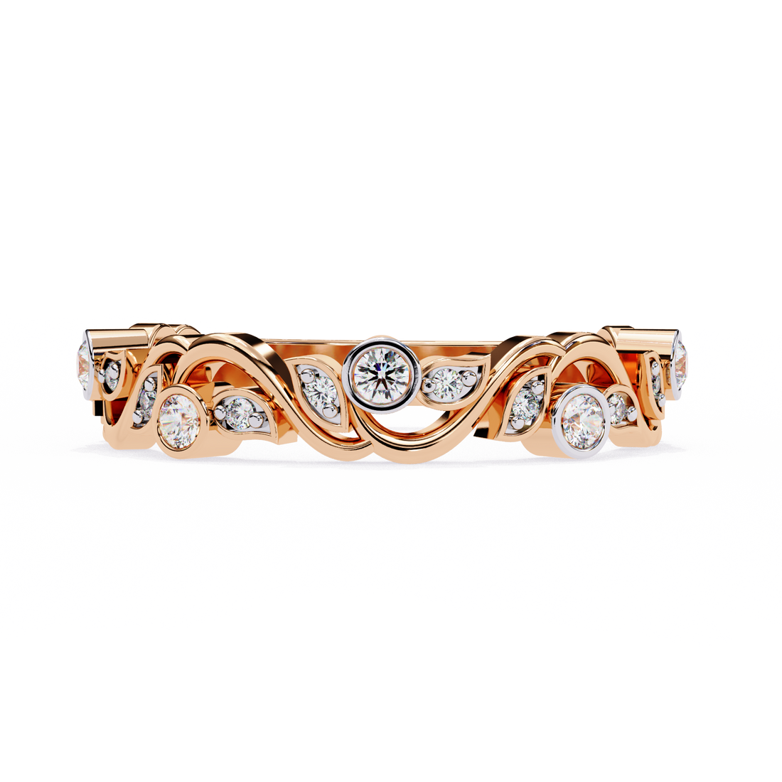 Wave Fusion Diamond Ring