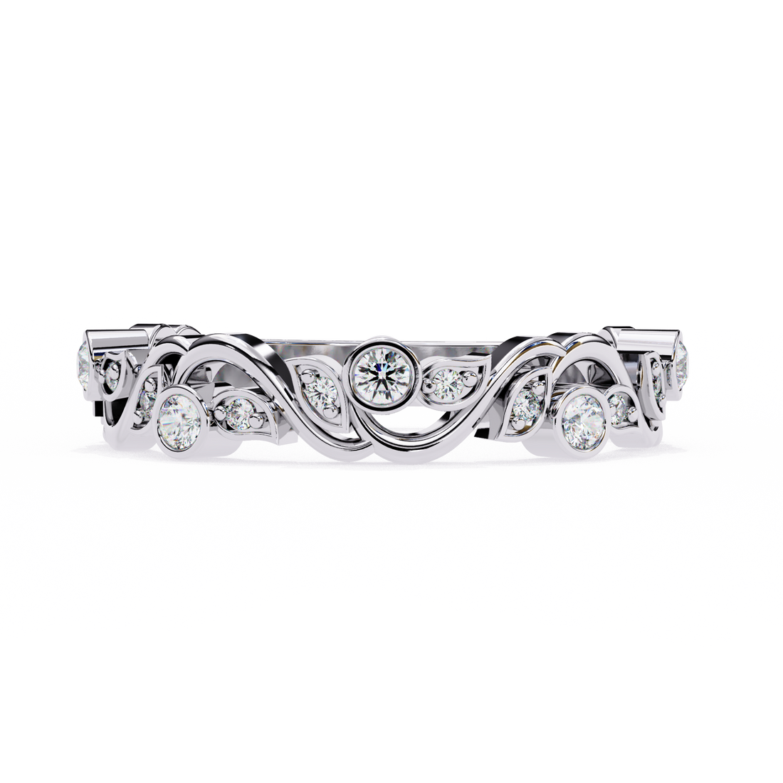 Wave Fusion Diamond Ring