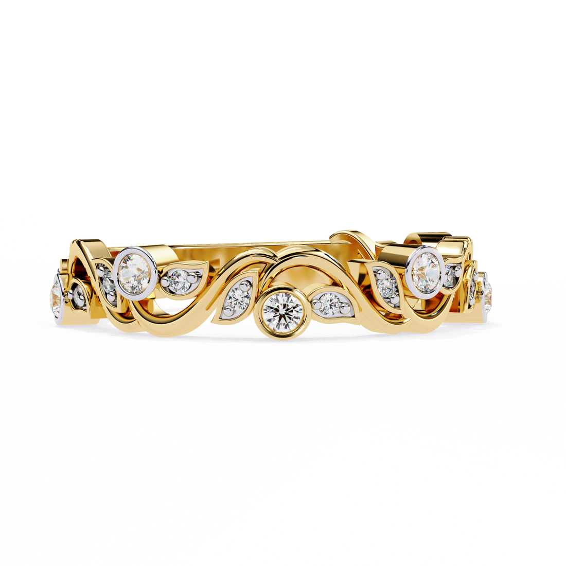 Wave Fusion Diamond Ring
