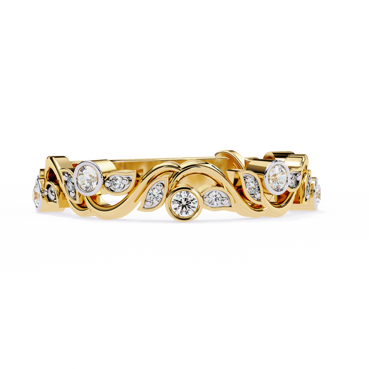 Wave Fusion Diamond Ring