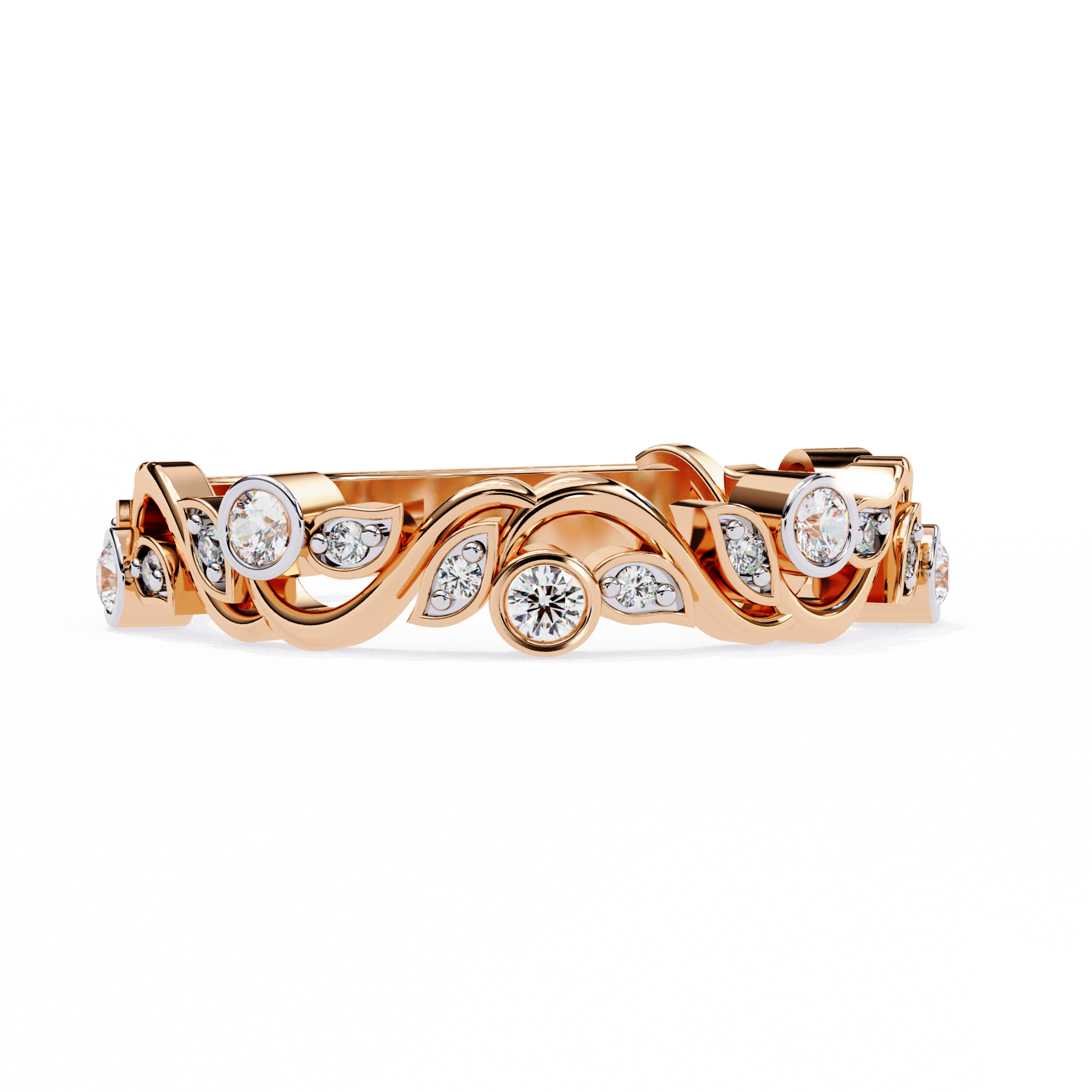Wave Fusion Diamond Ring