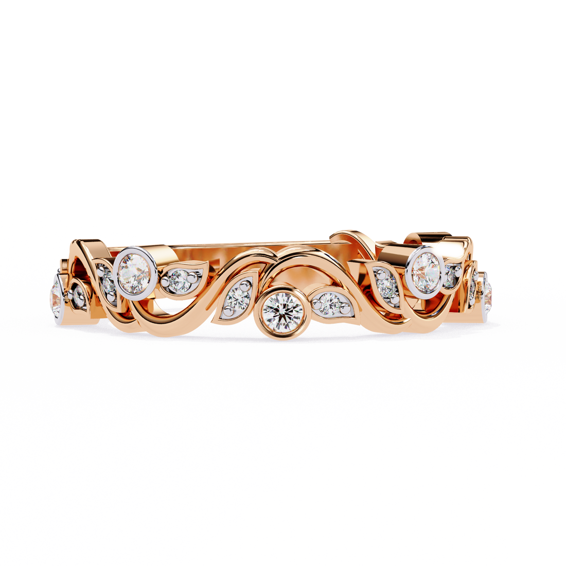 Wave Fusion Diamond Ring