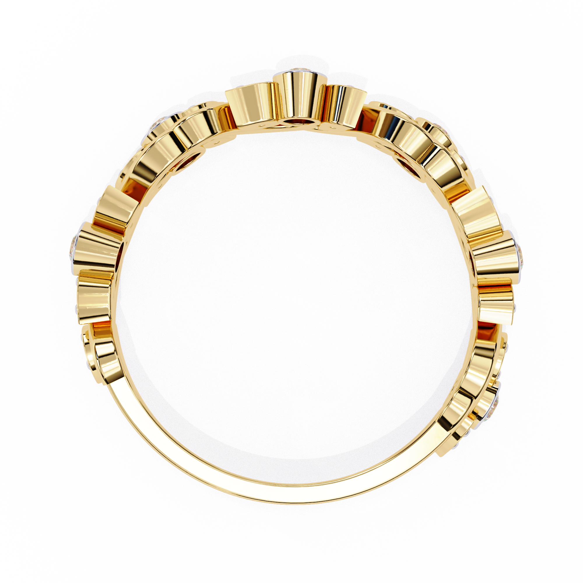 Wave Fusion Diamond Ring