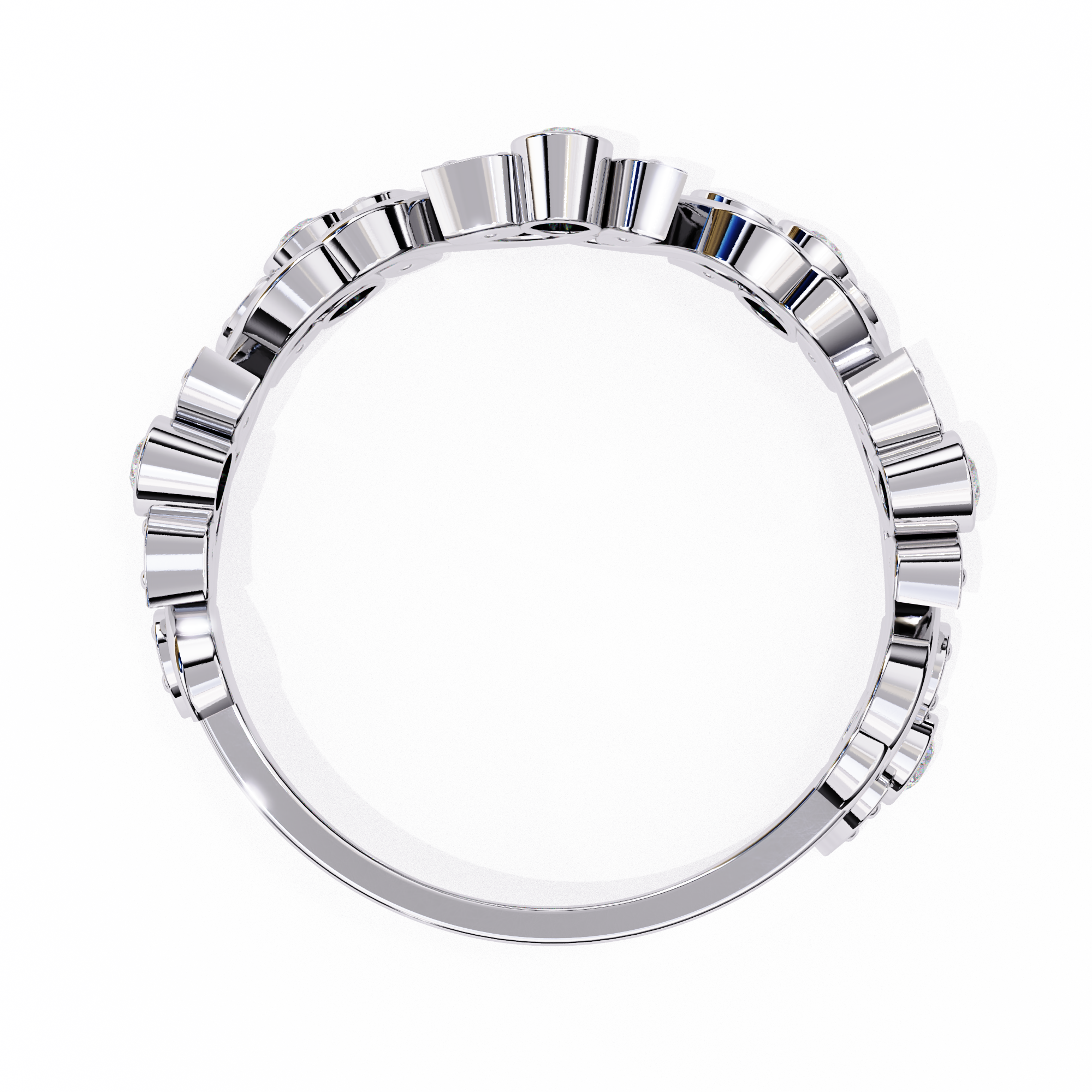 Wave Fusion Diamond Ring