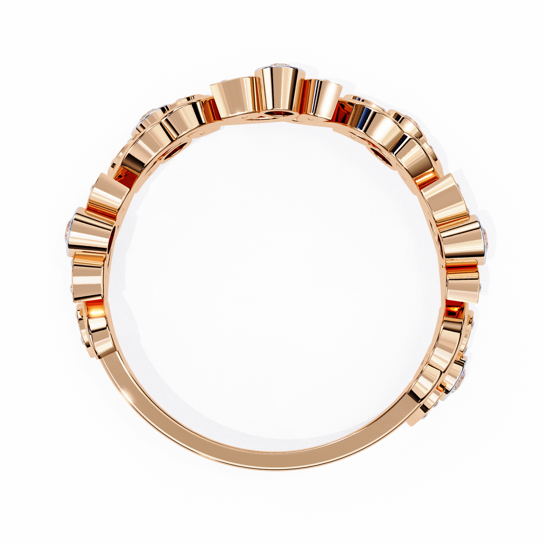 Wave Fusion Diamond Ring