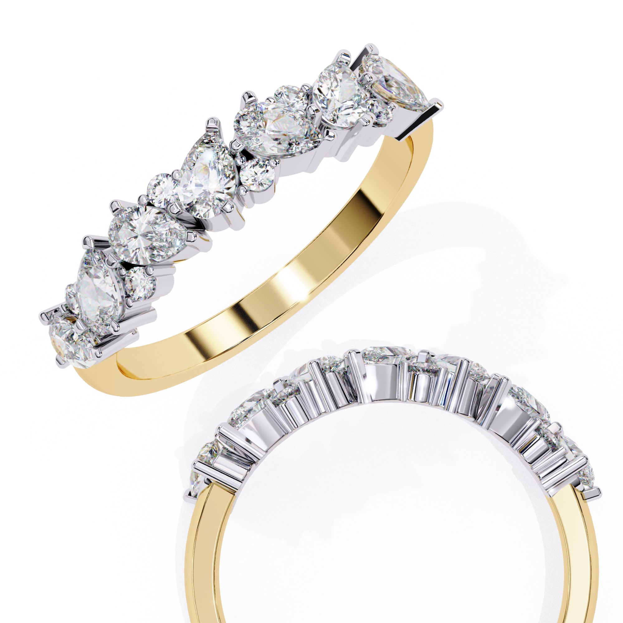Heartbeats Diamond Ring