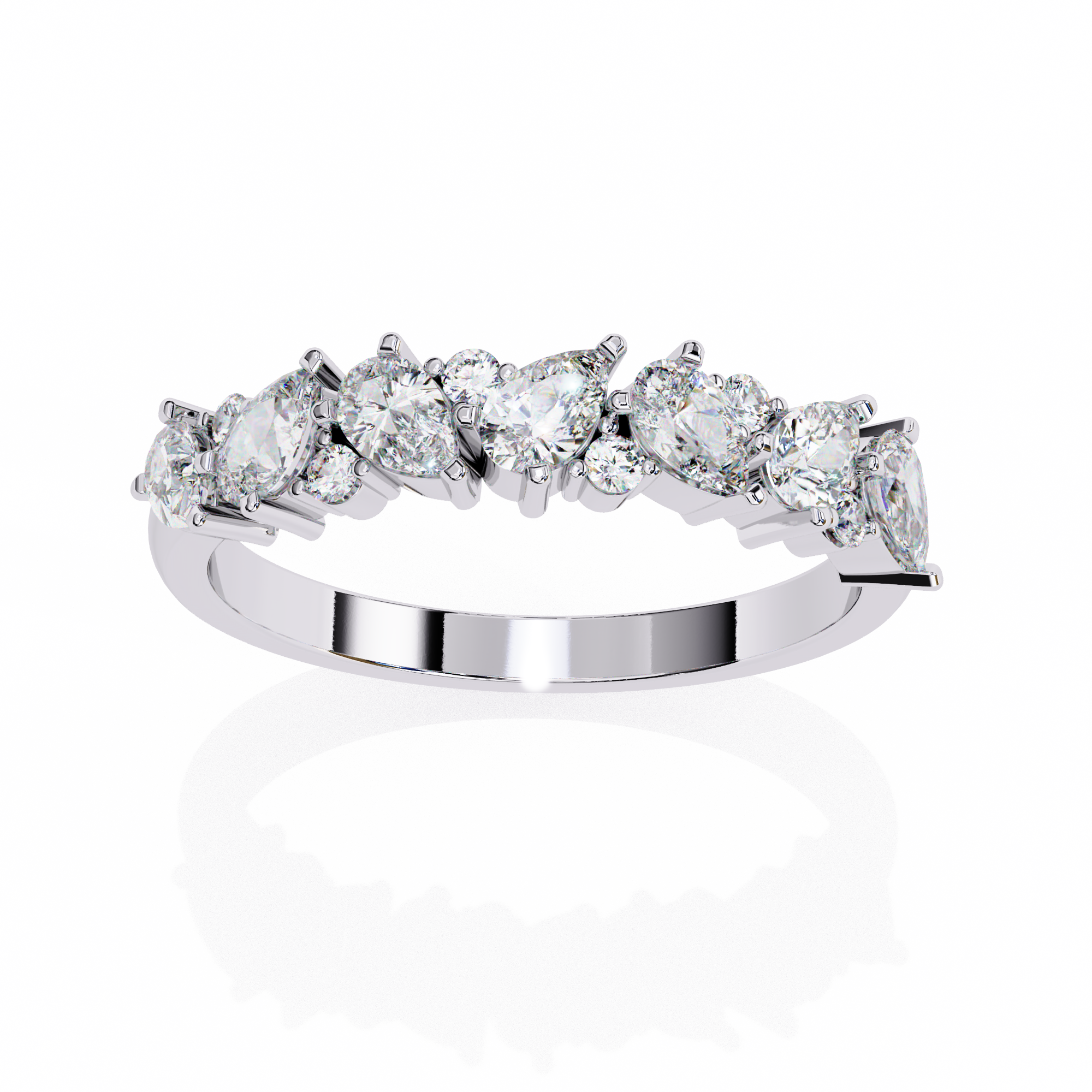 Heartbeats Diamond Ring