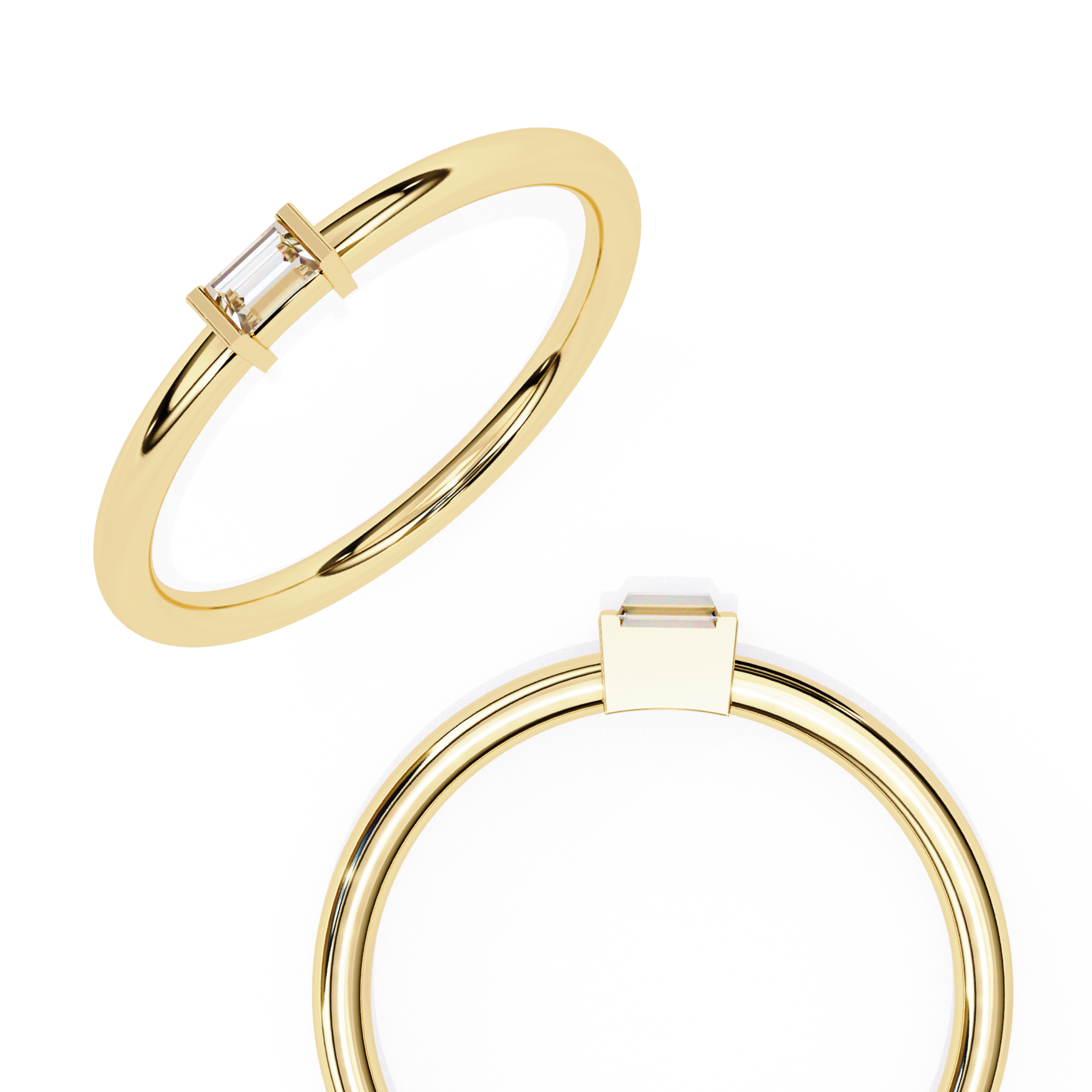 Classic sleek Diamond Ring