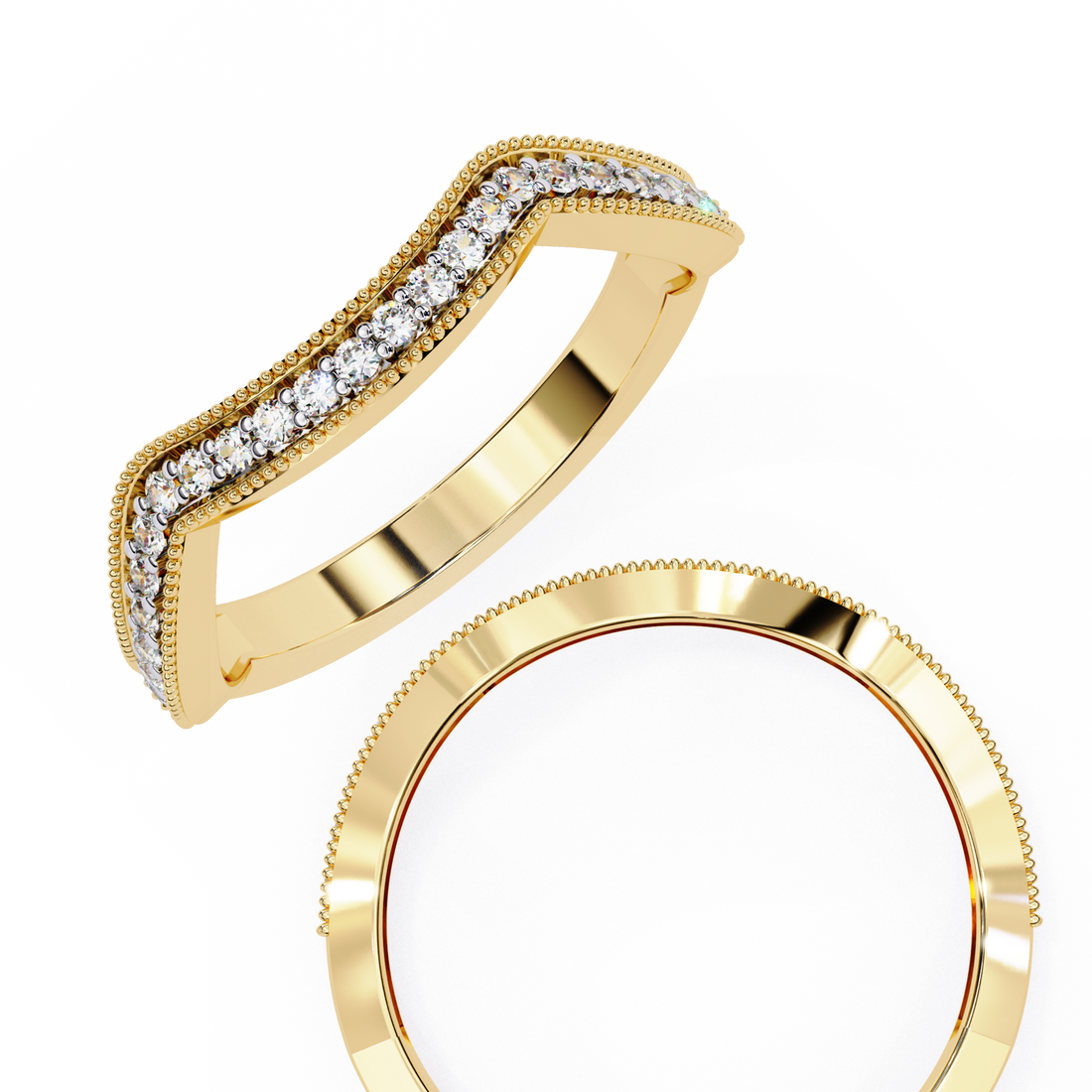River Flow Diamond Band