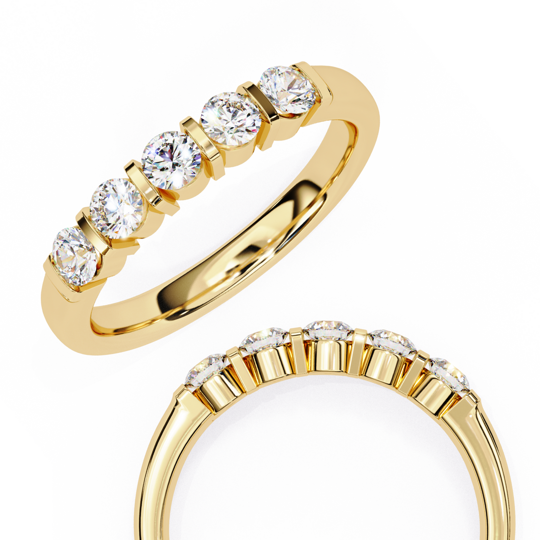 Peeking Brilliance Diamond Ring