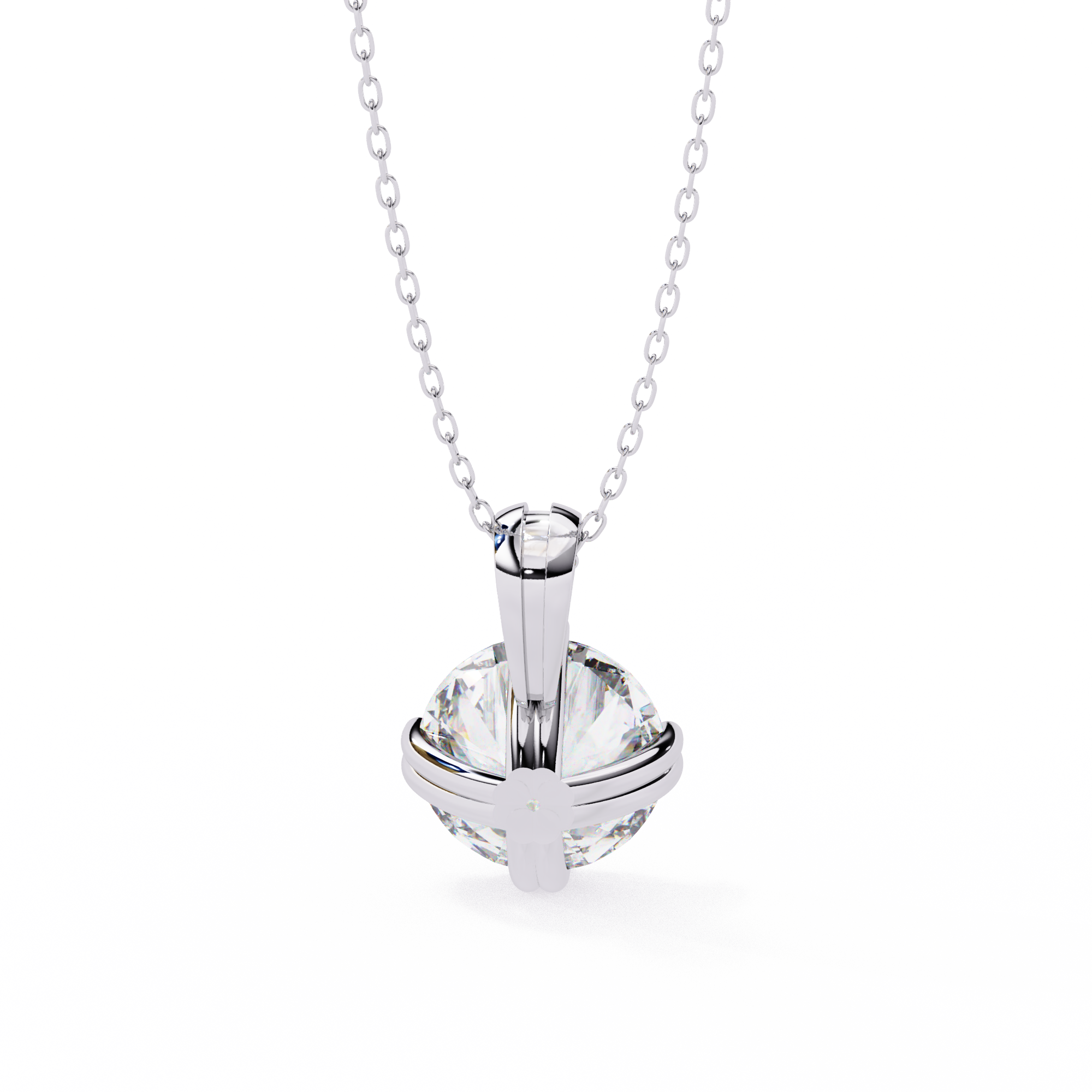 2 Carats Lab Grown Diamond pendant