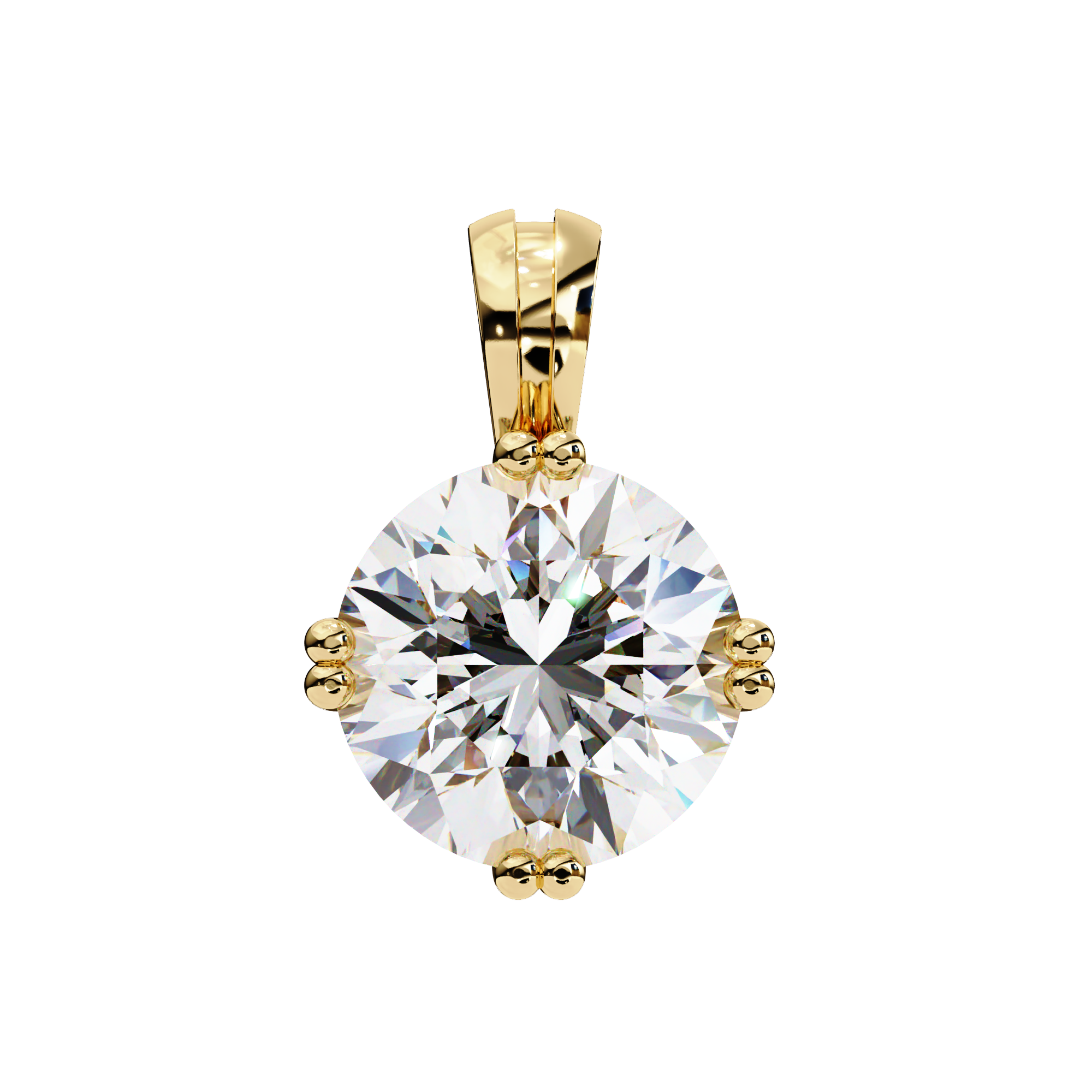 2 Carats Lab Grown Diamond pendant