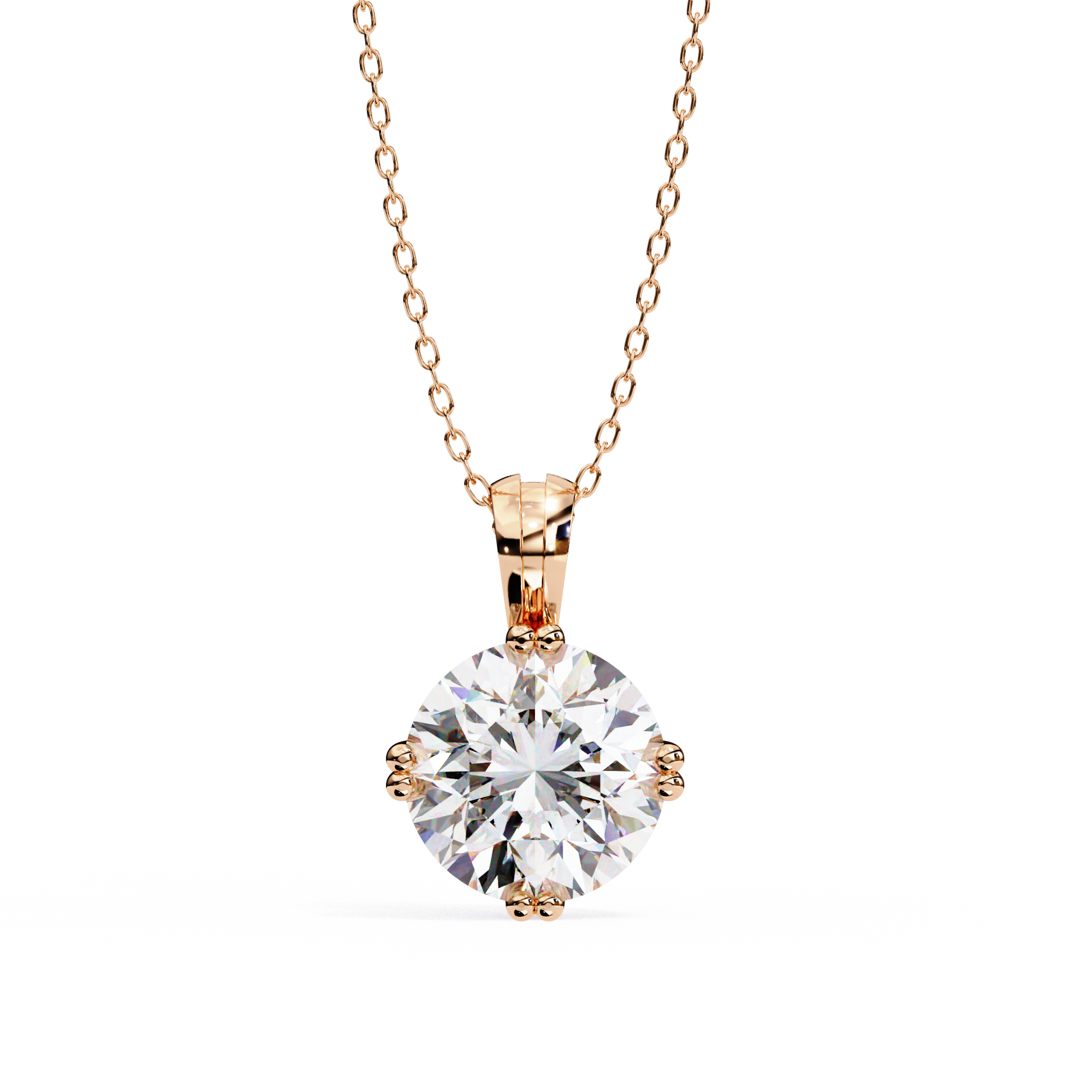 2 Carats Lab Grown Diamond pendant
