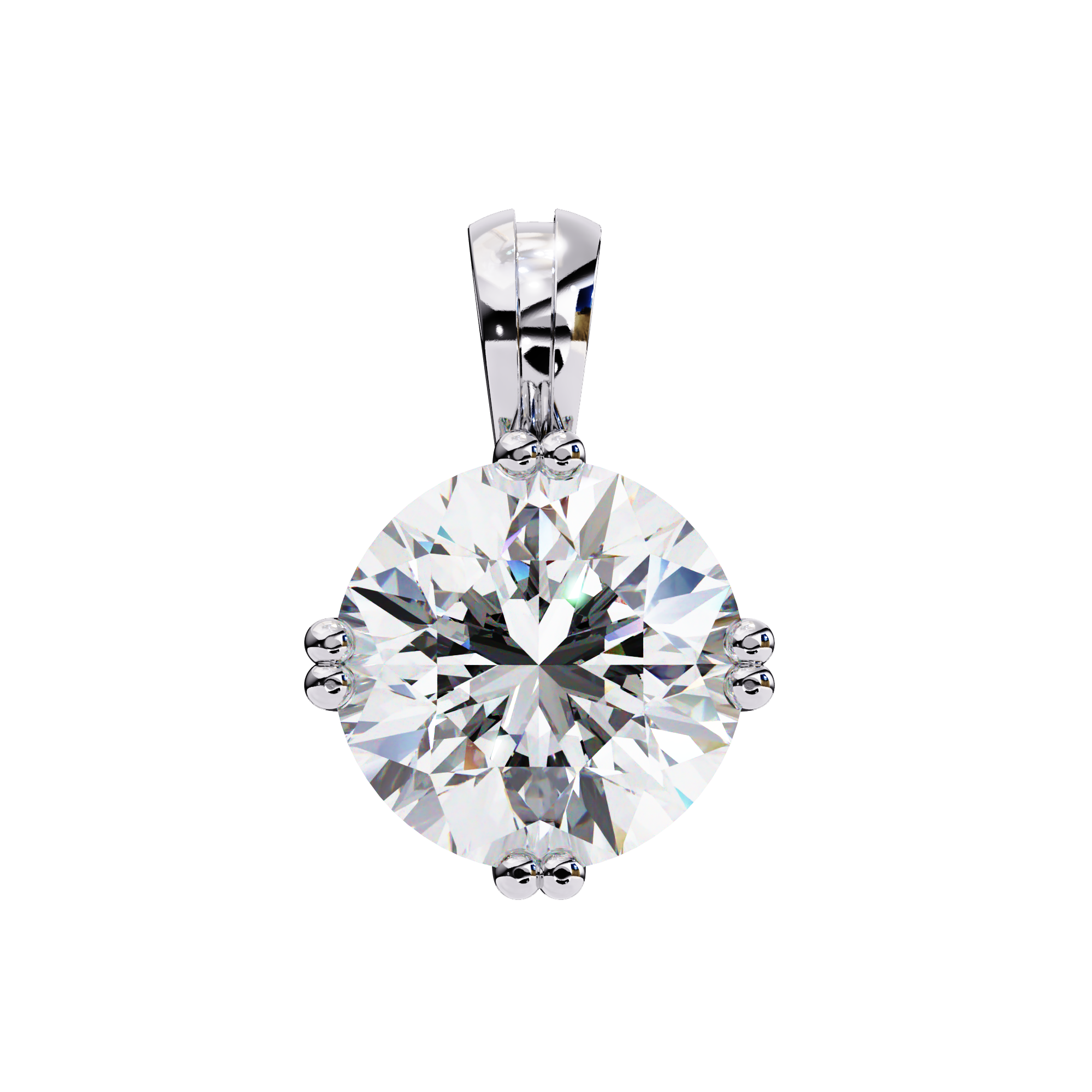 2 Carats Lab Grown Diamond pendant