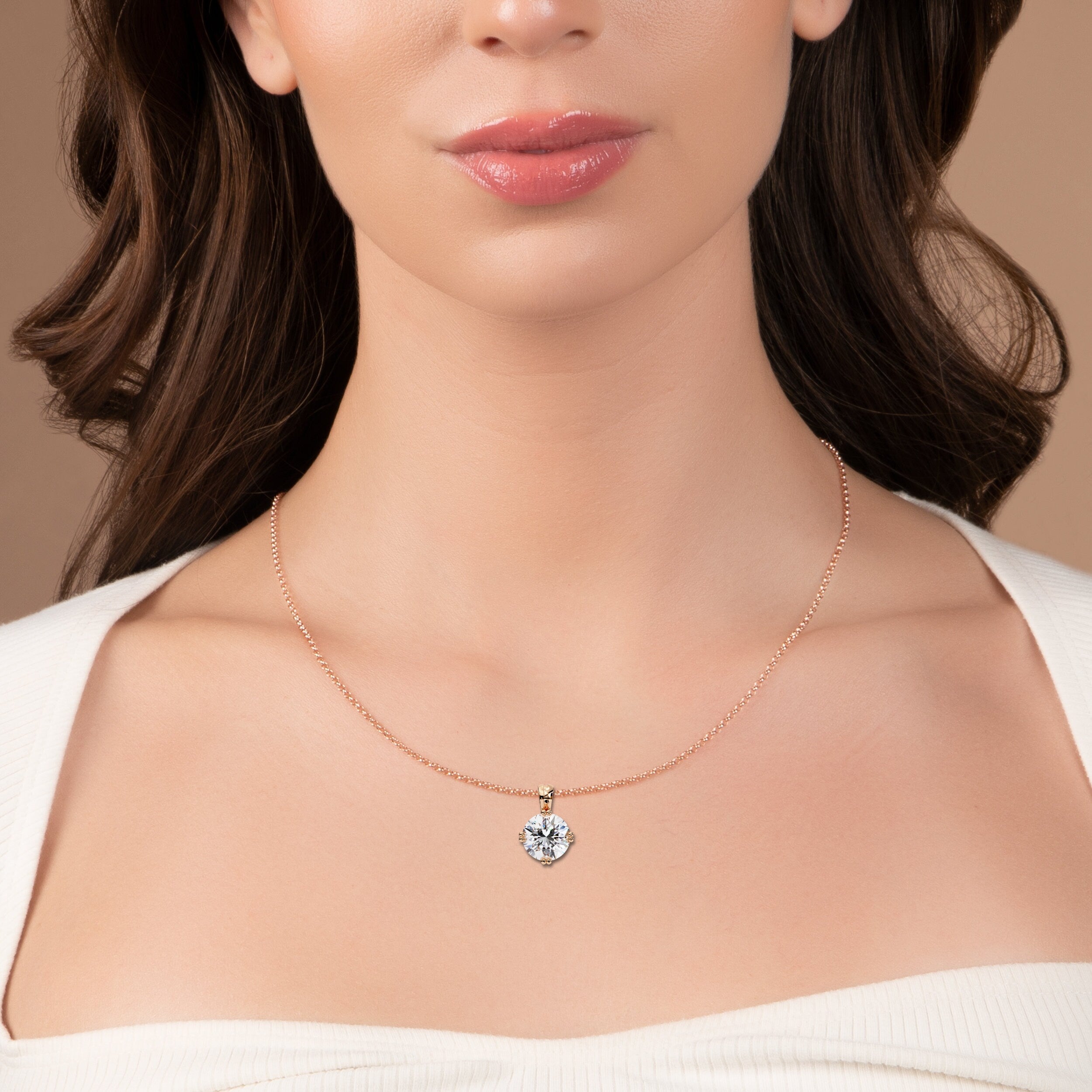2 Carats Lab Grown Diamond pendant
