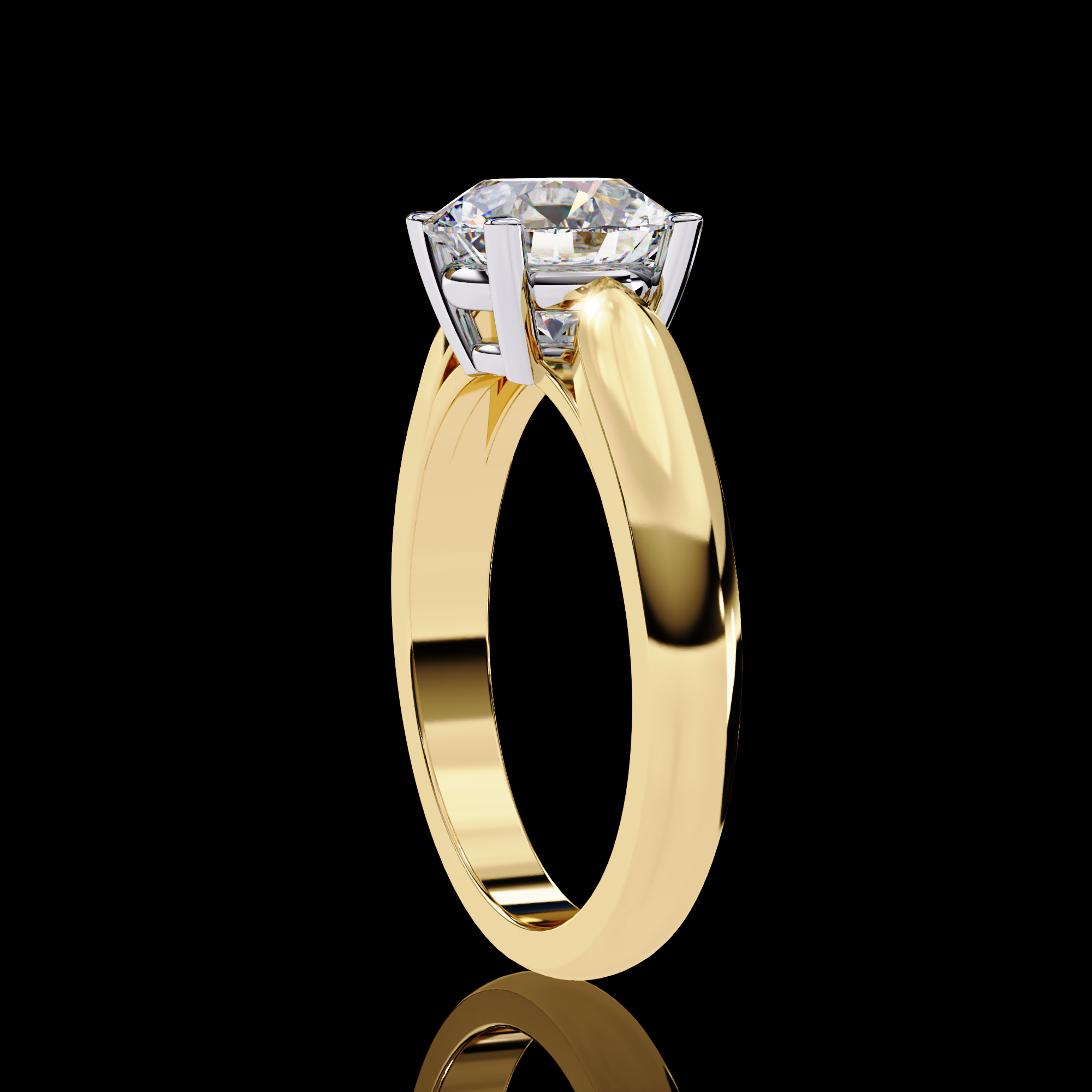 2 carats Round Solitaire Ring
