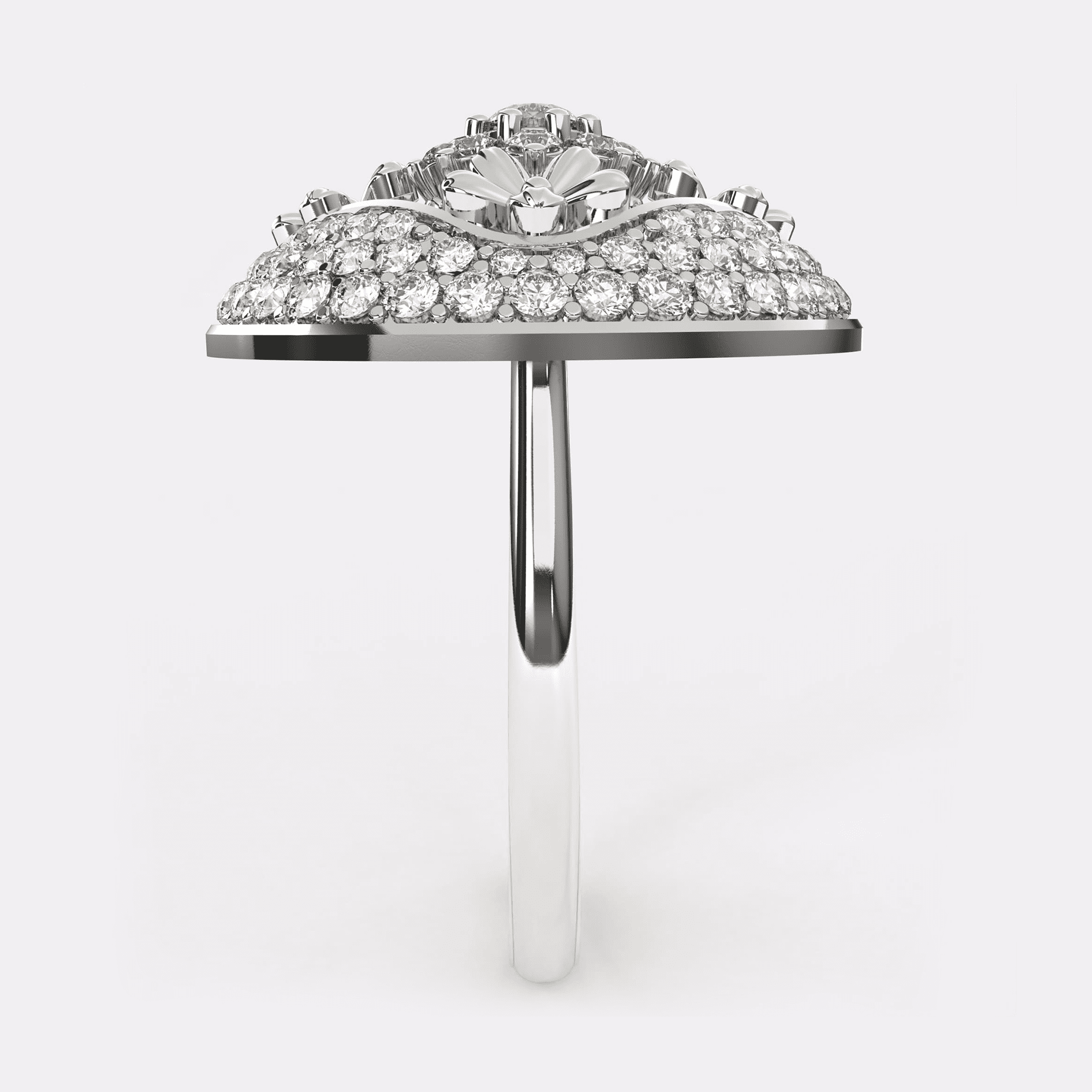 18k Gold Petal Diamond Ring