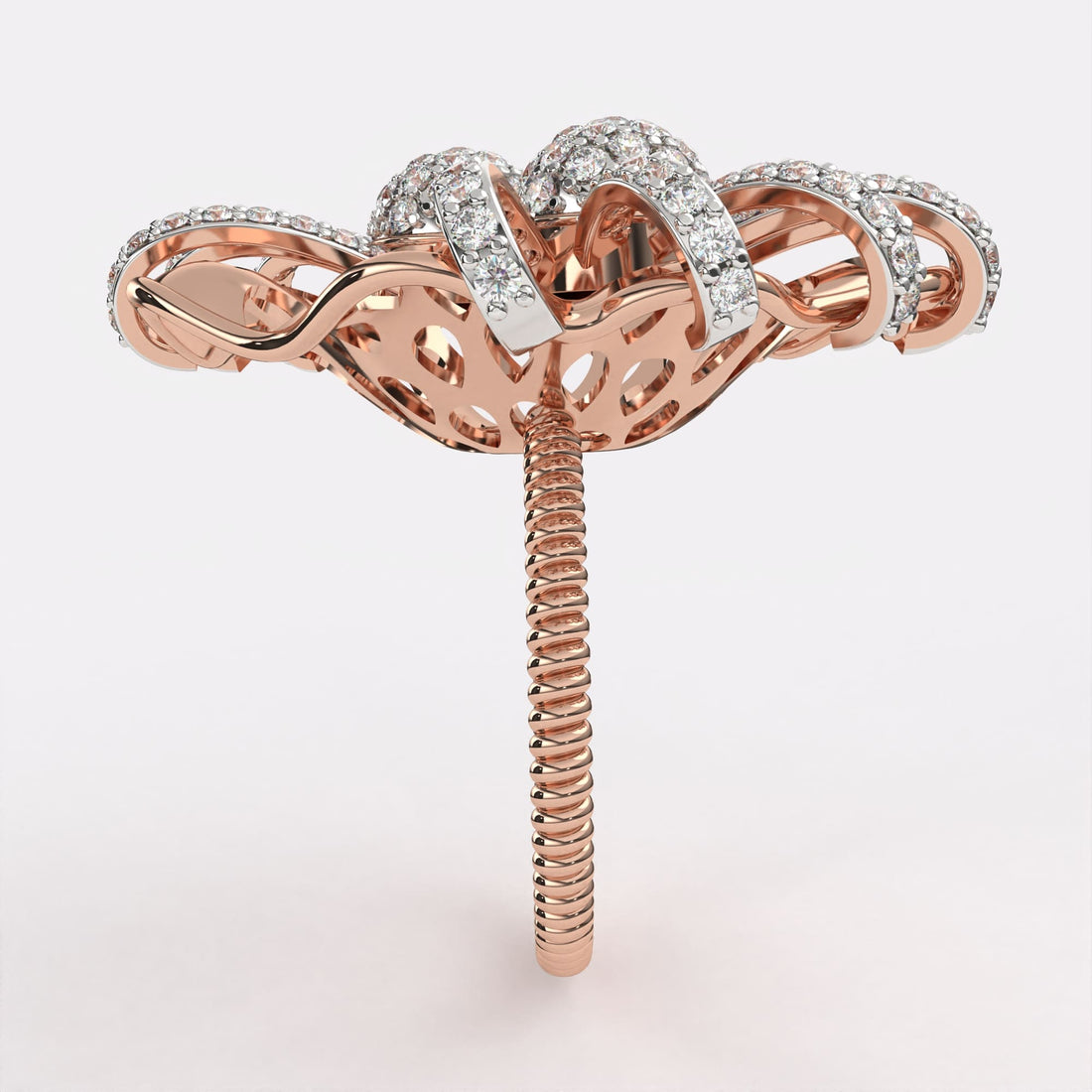 18k Sparkling Gold Diamond Ring