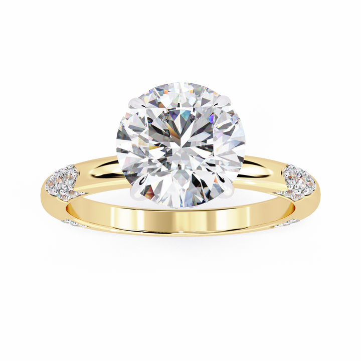 Brilliant Halo Cluster Diamond Ring