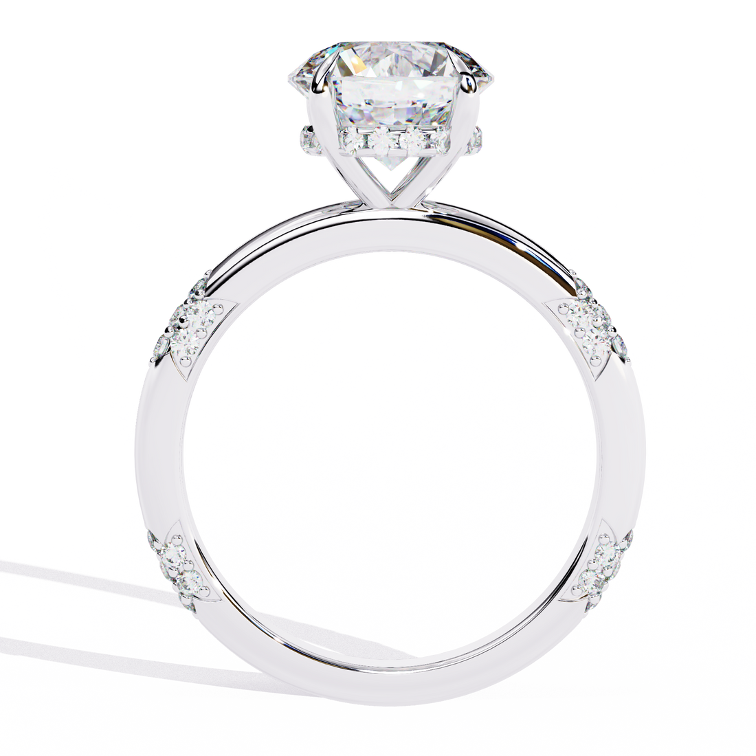 Brilliant Halo Cluster Diamond Ring