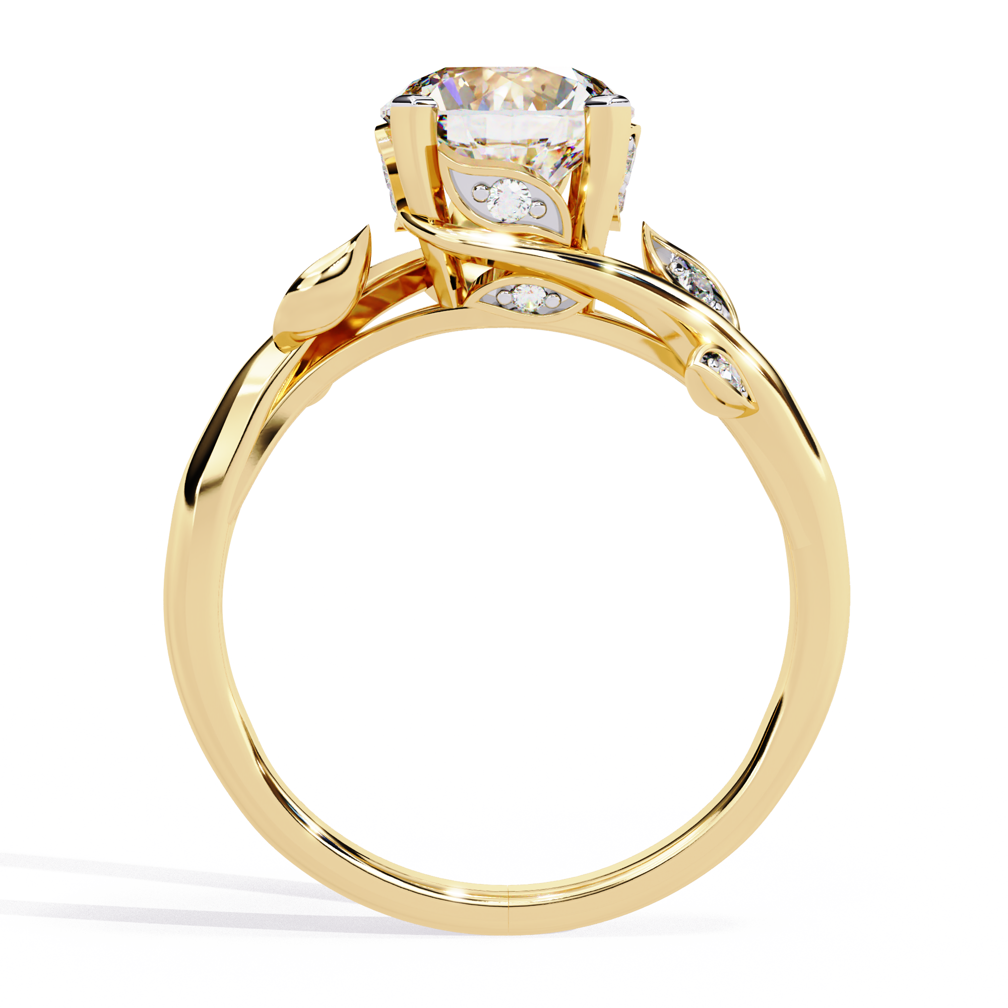 Minimalist Solitaire with step Ring