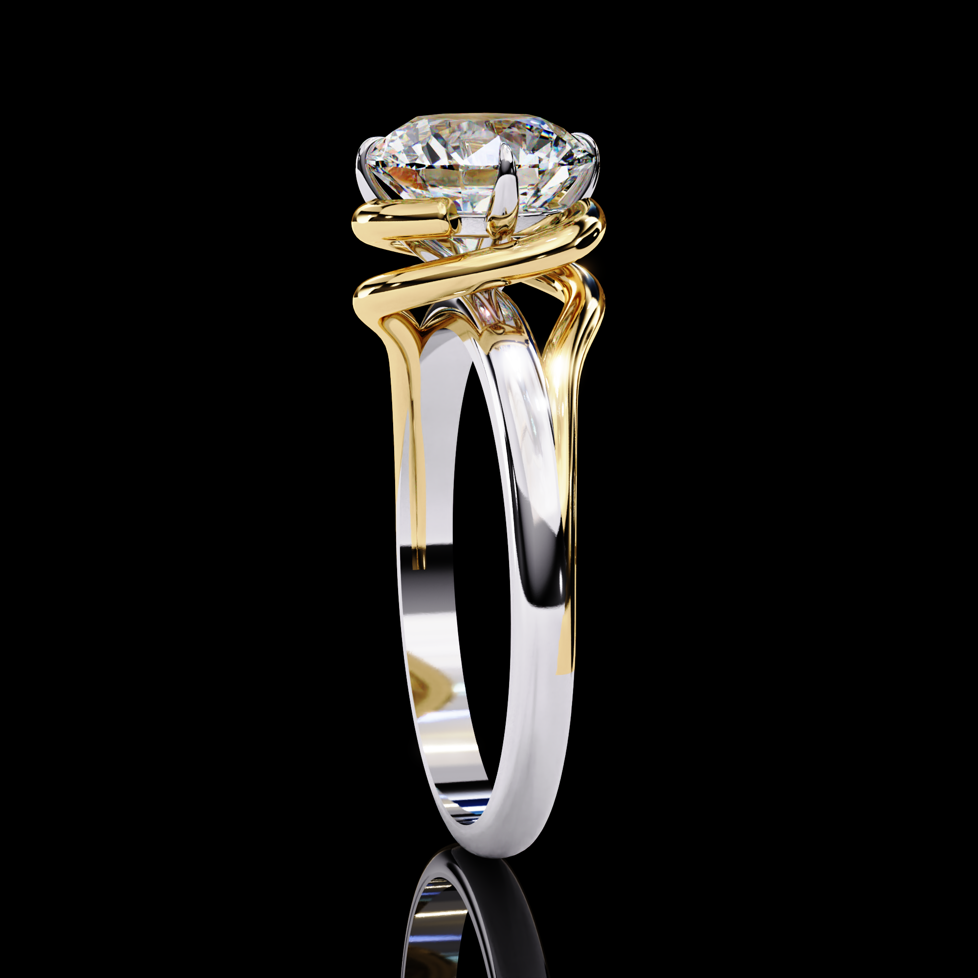 Lustre Solitaire Ring