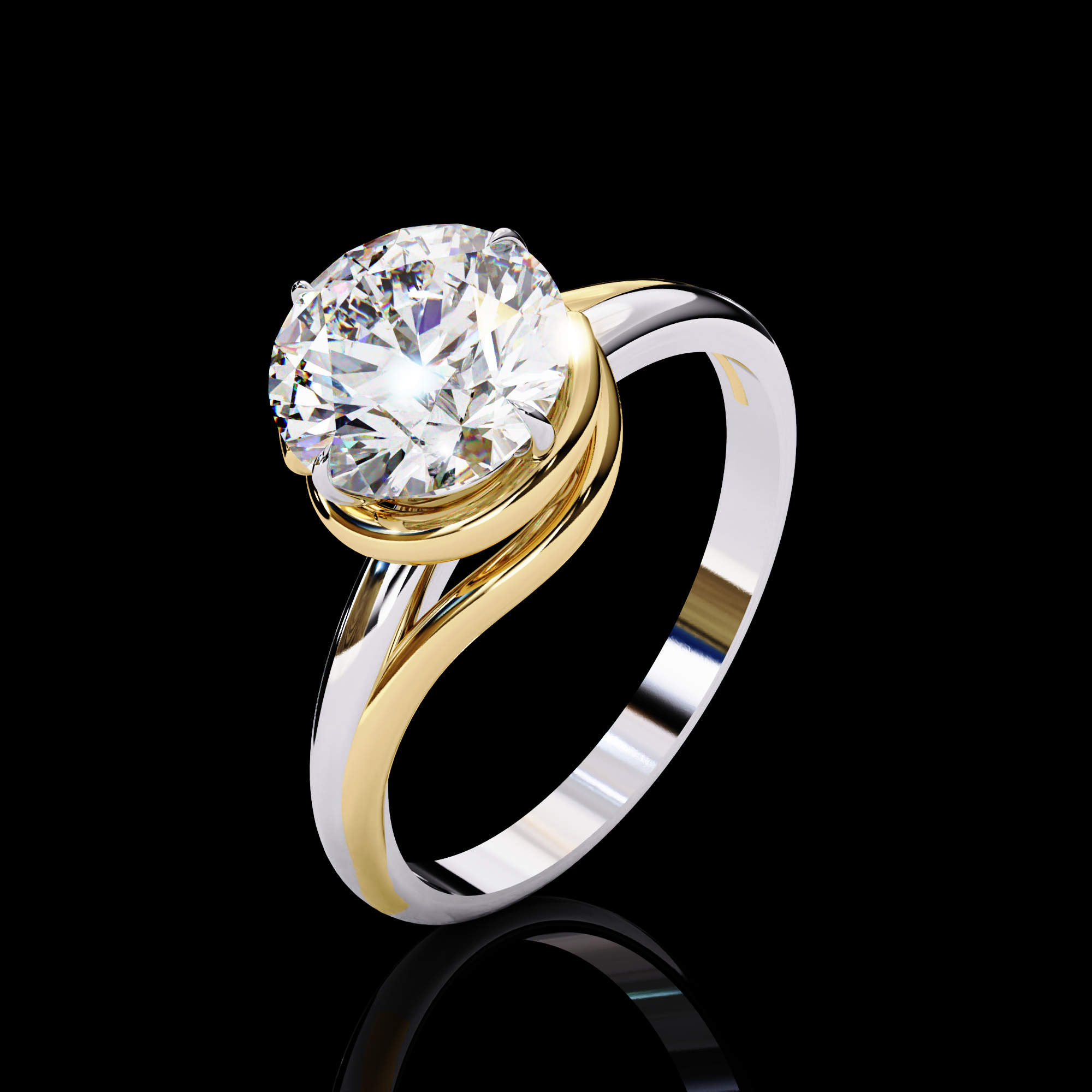 Lustre Solitaire Ring