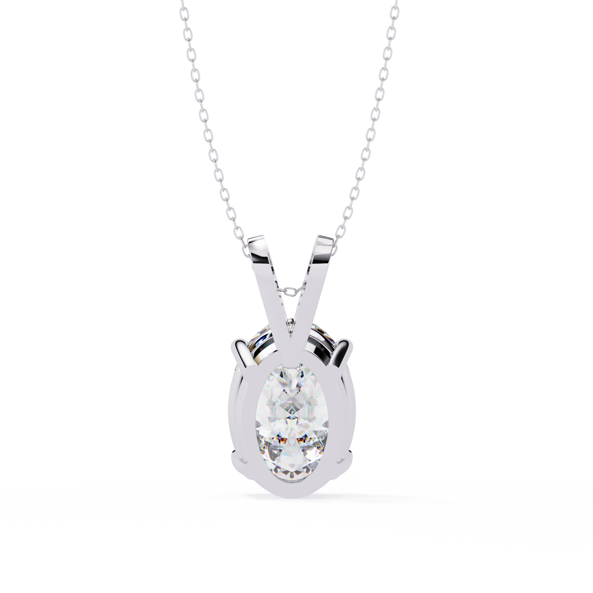 2.50 carats Oval Diamond pendant