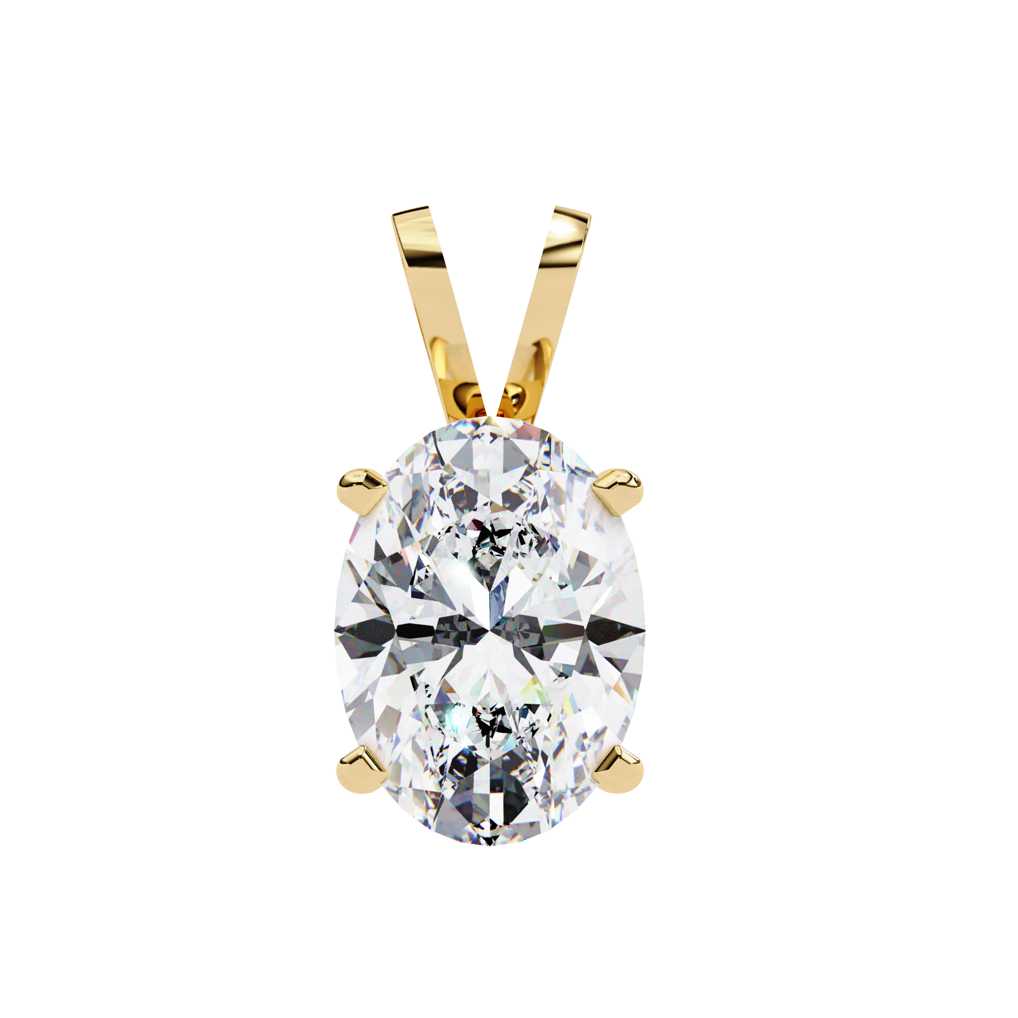 2.50 carats Oval Diamond pendant