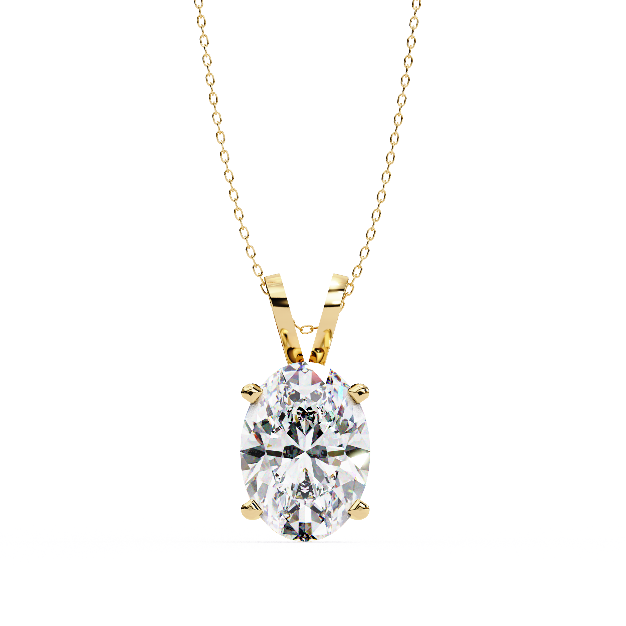 2.50 carats Oval Diamond pendant