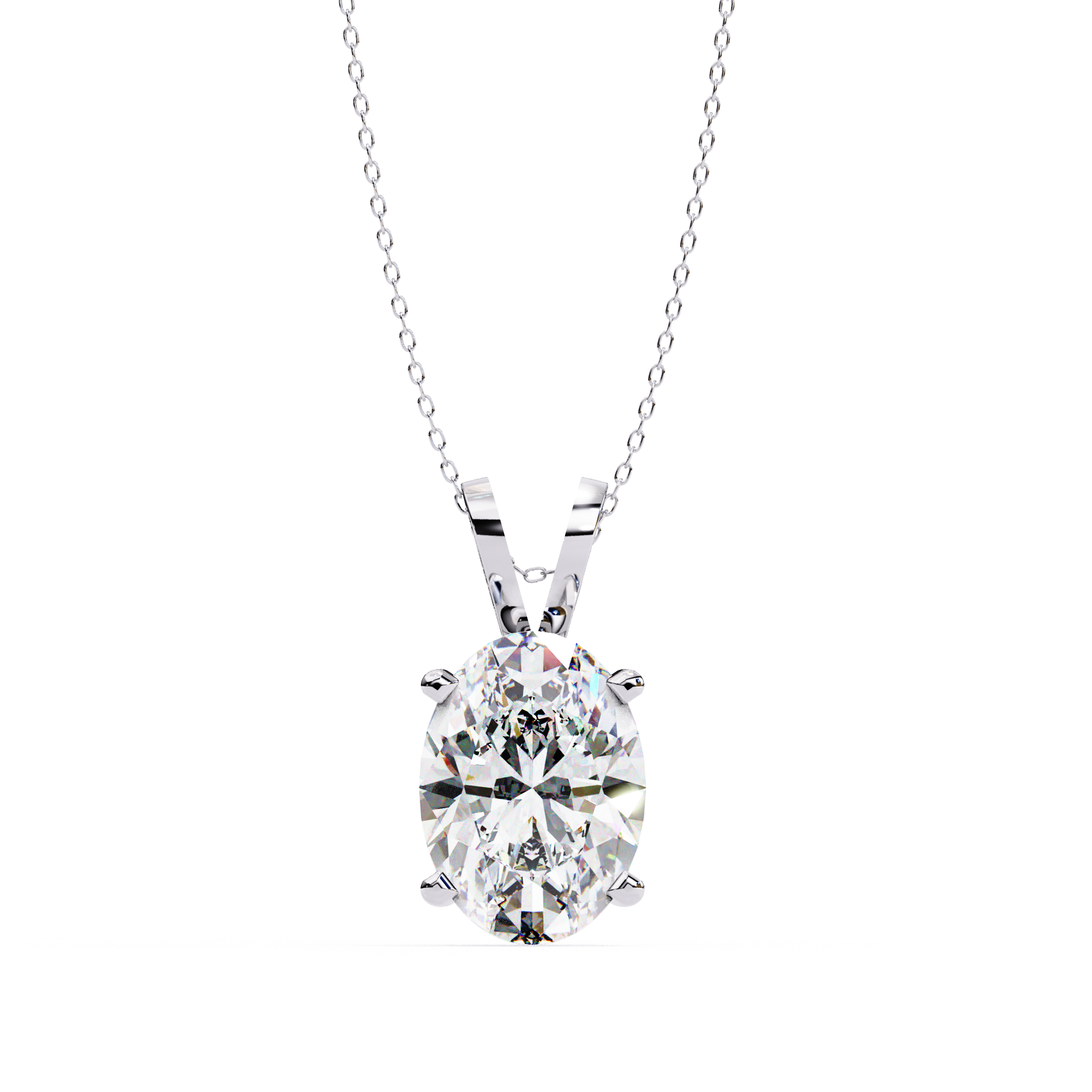 2.50 carats Oval Diamond pendant