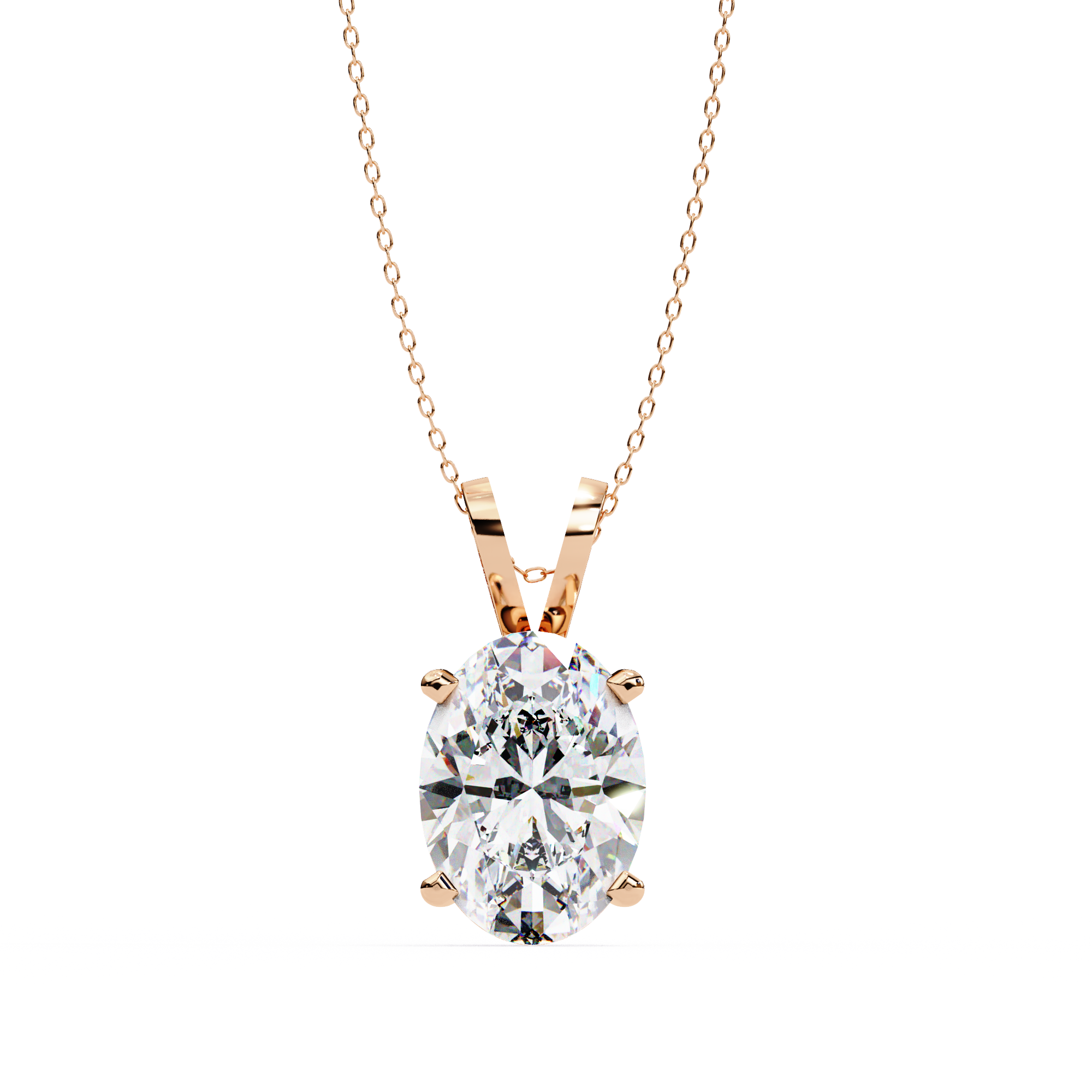 2.50 carats Oval Diamond pendant