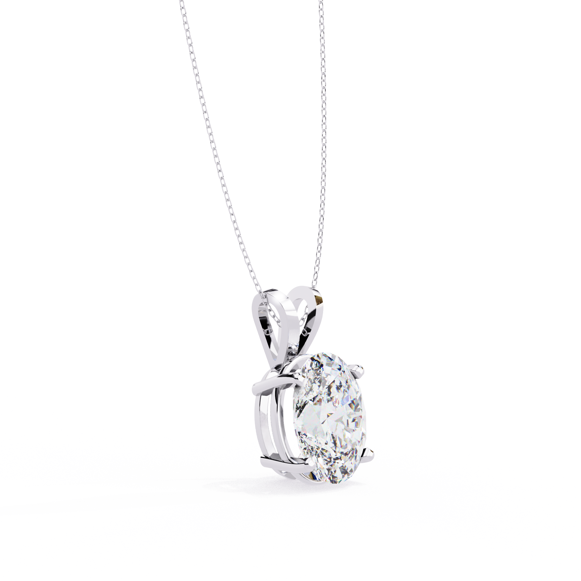 2.50 carats Oval Diamond pendant
