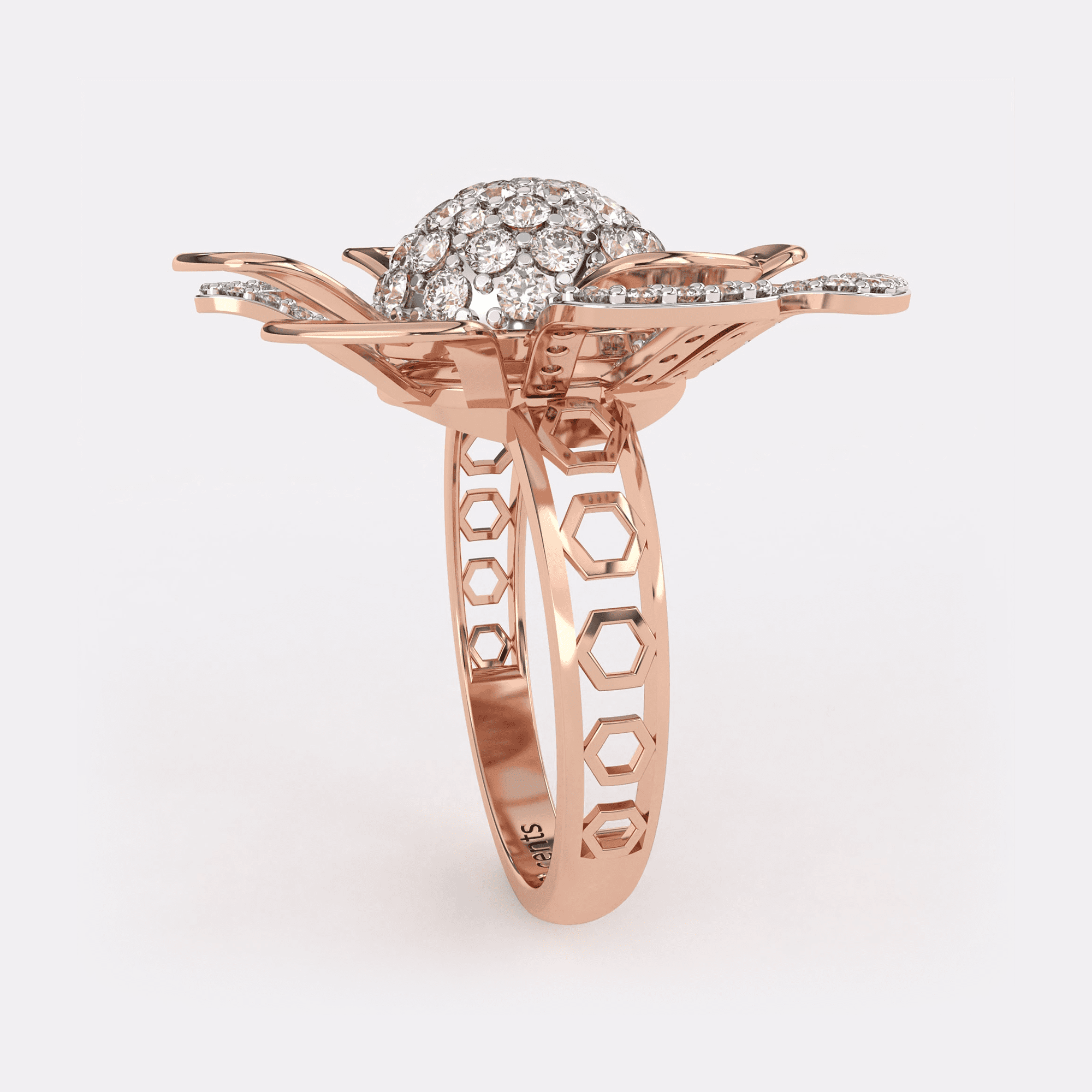 Daisy Reflection Diamond Ring