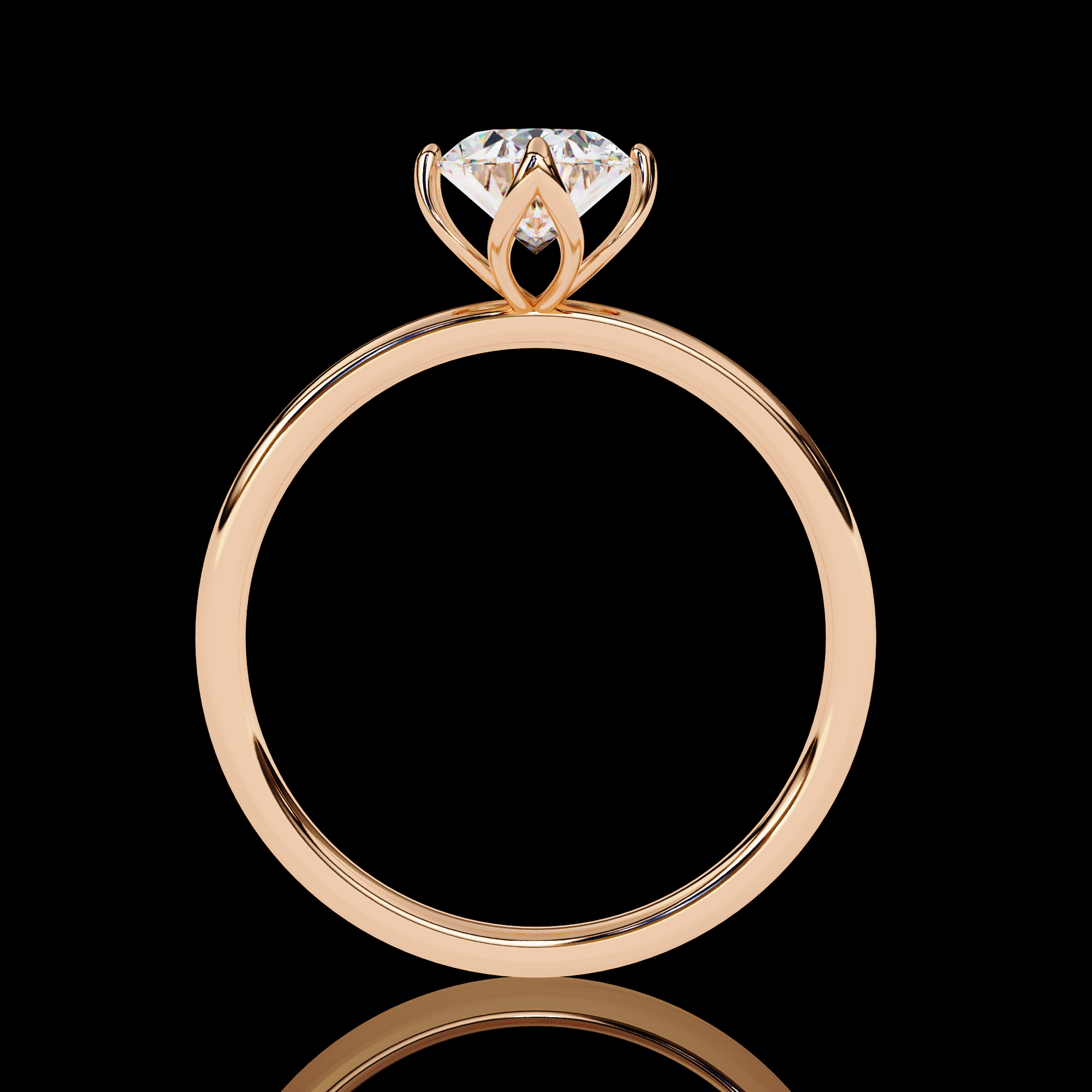 1 Carat Oval Lab Grown Diamond Ring