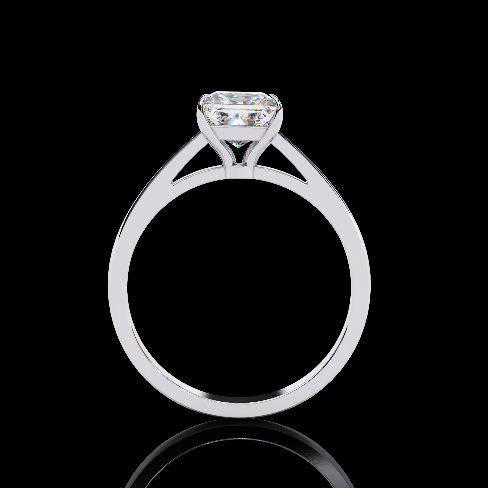 1 Carat Princess Solitaire Diamond Ring14
