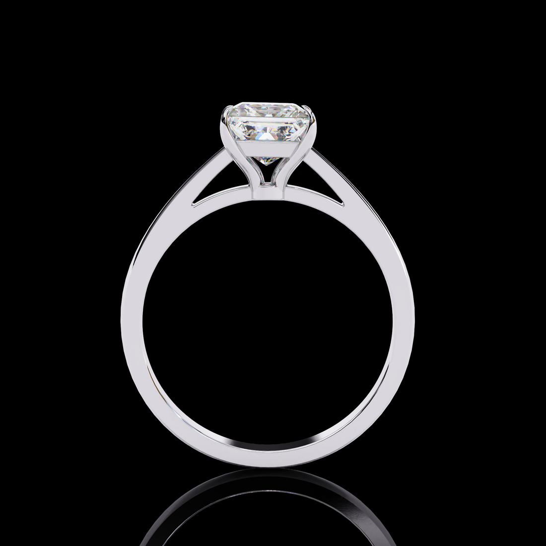 1 Carat Princess Solitaire Diamond Ring14