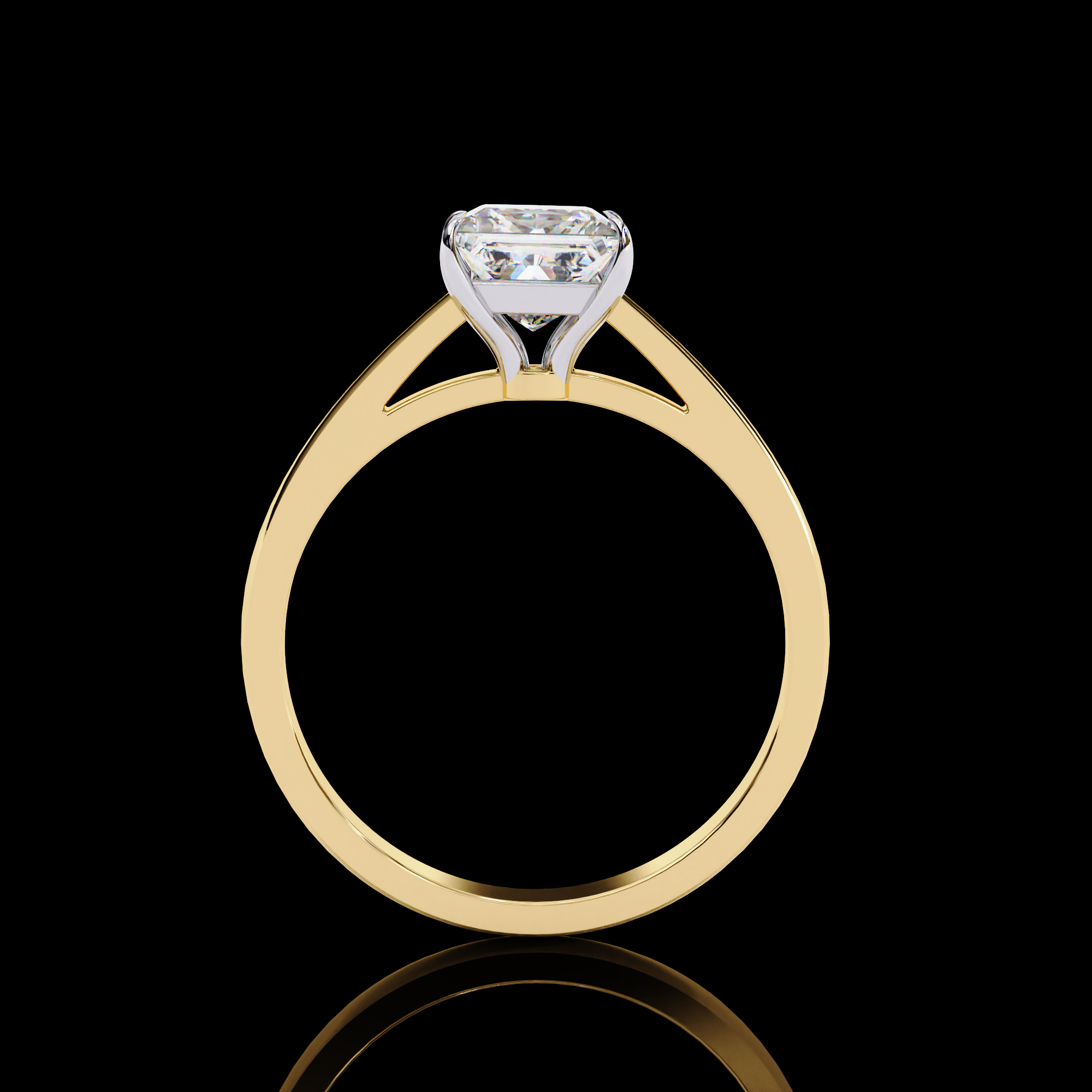 1 Carat Princess Solitaire Diamond Ring5