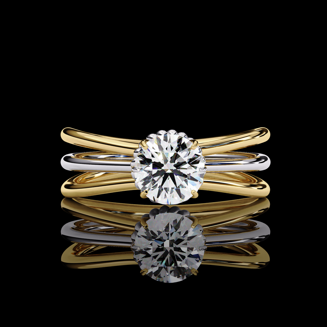 1 carat solitaire lab grown diamond ring3