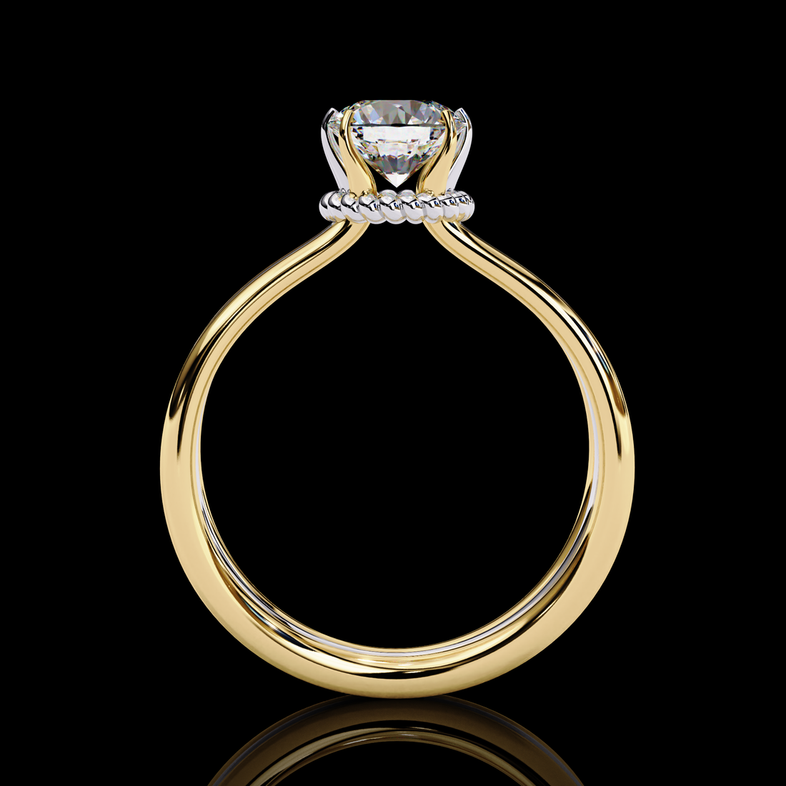 1 carat solitaire lab grown diamond ring6