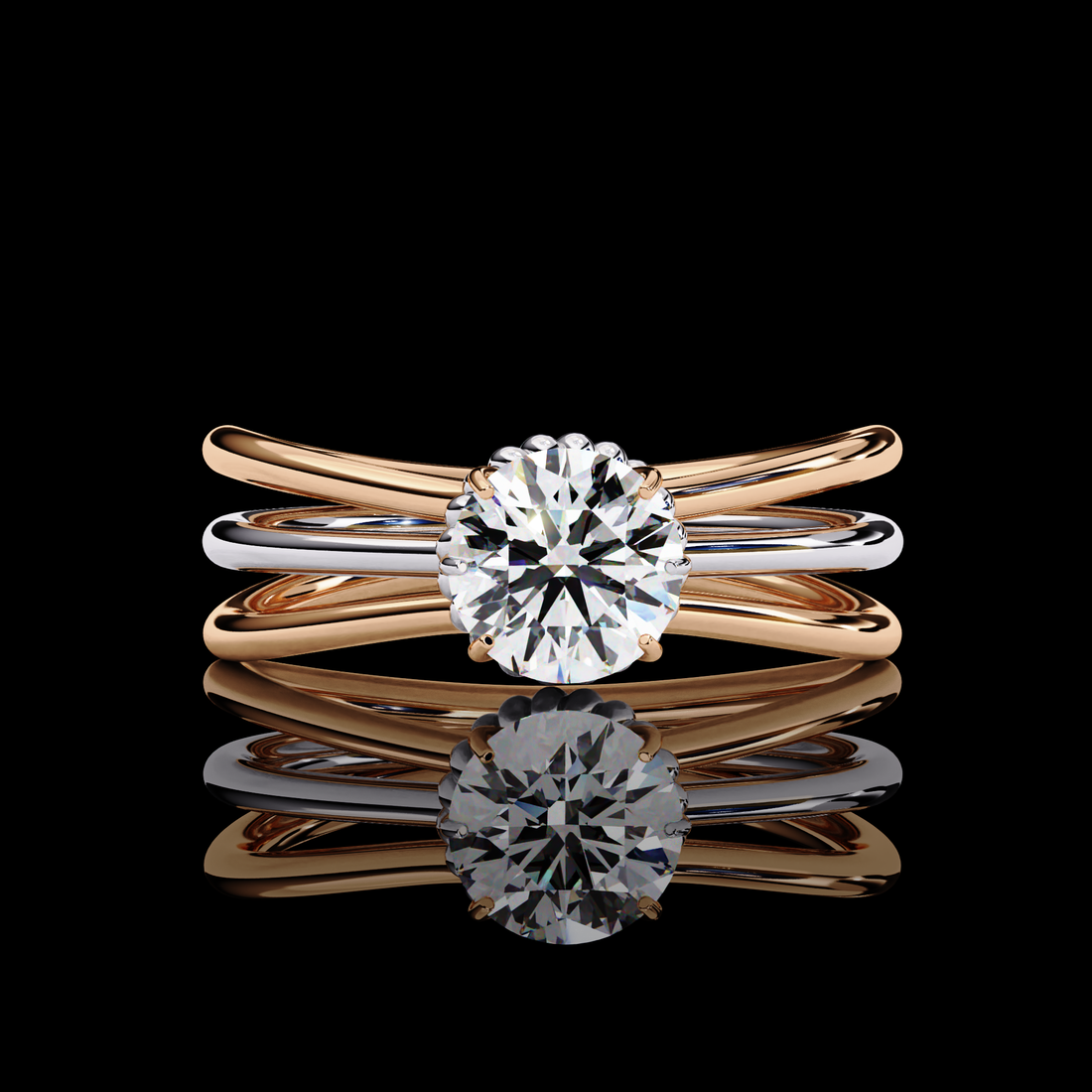 1 carat solitaire lab grown diamond ring7