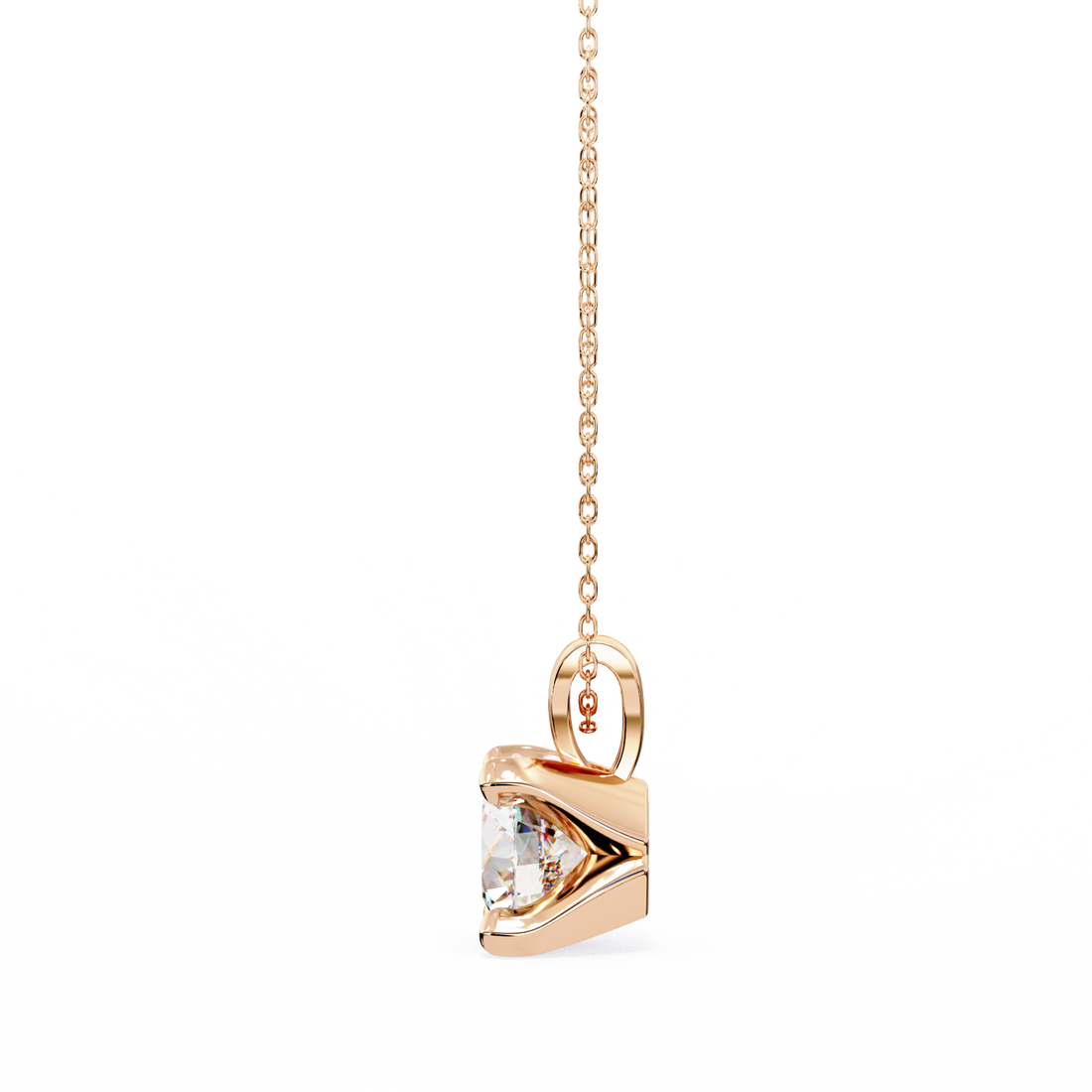 2.25 carats Classic Round diamond pendant