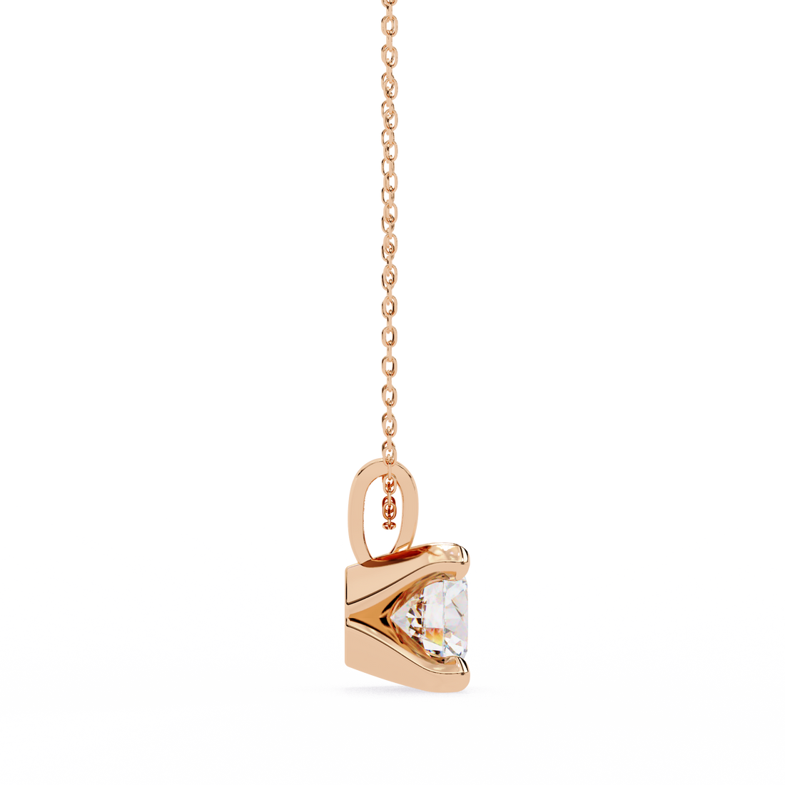 2.25 carats Classic Round diamond pendant