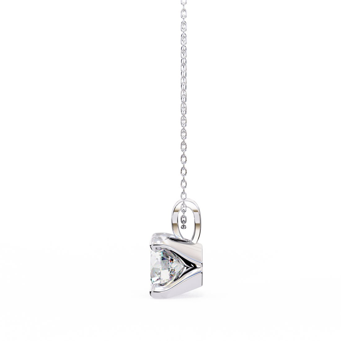 2.25 carats Classic Round diamond pendant